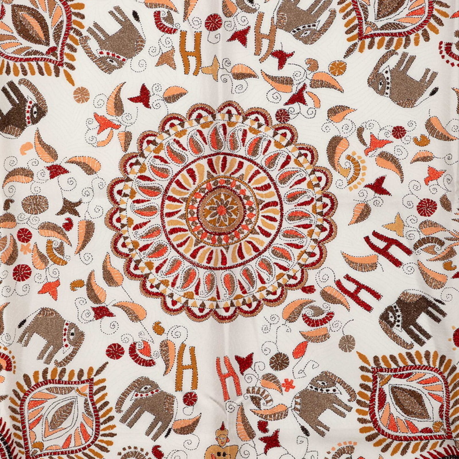 Silk Hermes Scarf - 3