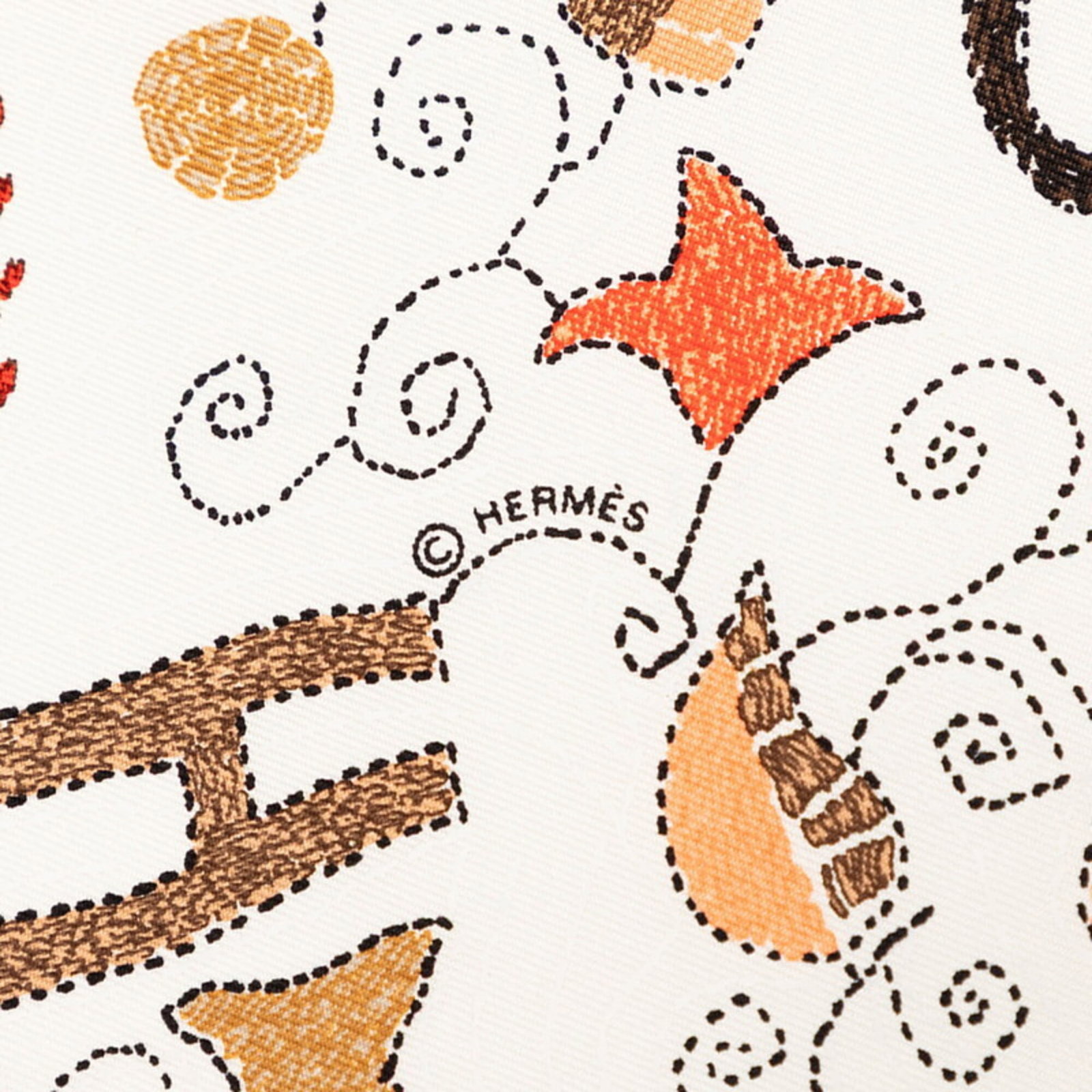 Silk Hermes Scarf - 5