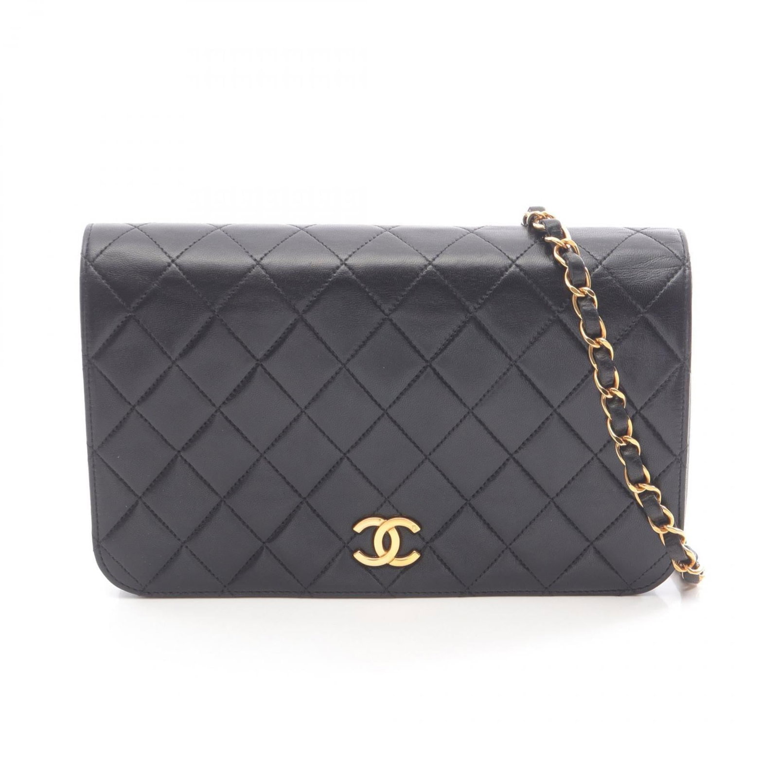 Shoulder Bag Leather Chanel: Shoulder Bag Leather Chanel Black leather shoulder bag with gold hardware, featuring a classic design and timeless elegance. Made from high-quality lambskin, this bag boasts a sleek and sophisticated