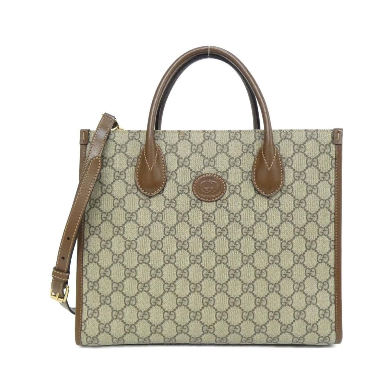 Gucci Handbag Supreme Gg: Gucci Handbag Supreme Gg The Gucci Supreme GG Handbag boasts a timeless design with its signature GG Supreme pattern in a versatile beige and brown color combination. Measuring 26cm x 31cm x 14cm, thi