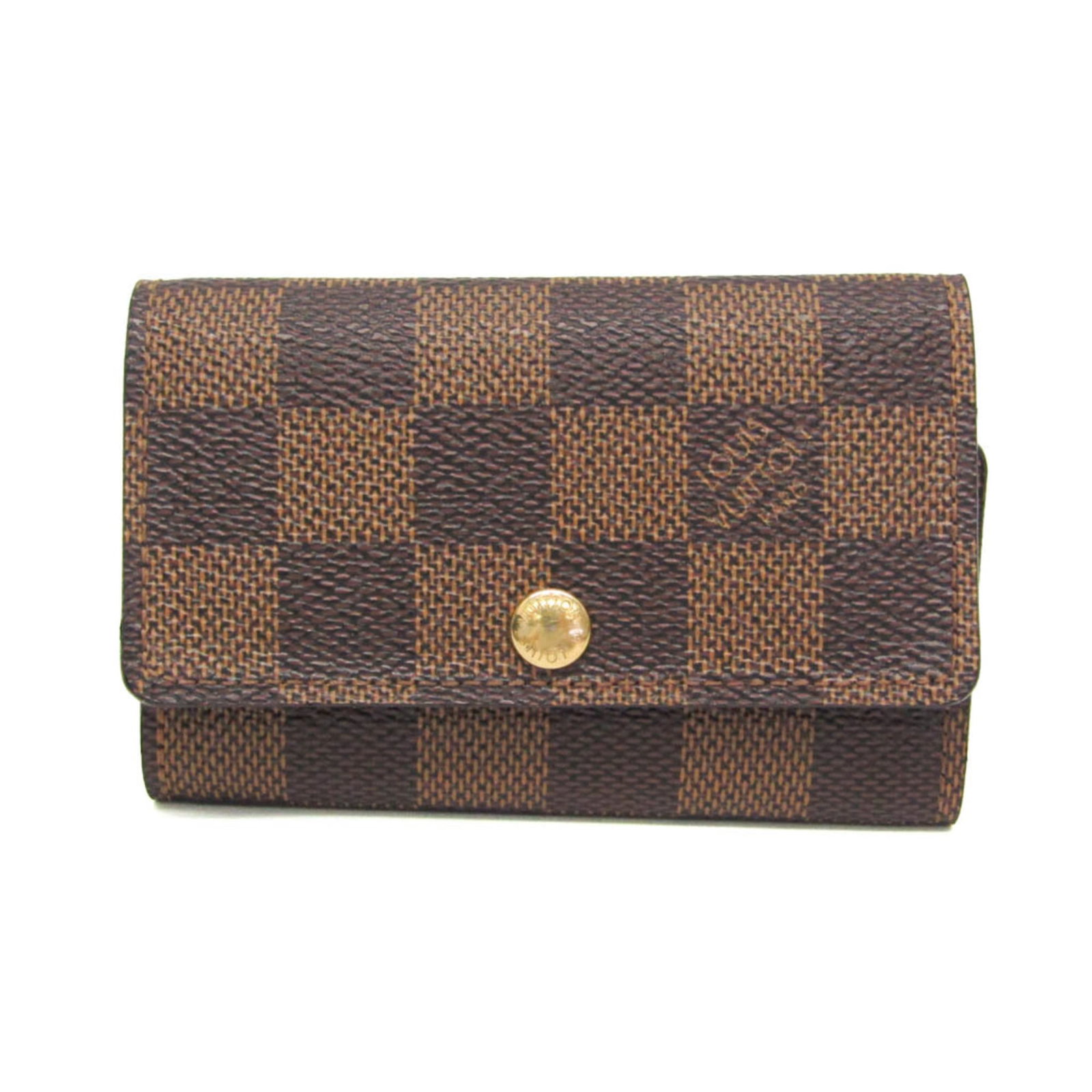 Keycase Damier Canvas Louis Vuitton: Keycase Damier Canvas Louis Vuitton Damier Canvas Louis Vuitton Keycase features a classic design with a unique Damier pattern, crafted from high-quality Damier Canvas. This stylish keycase measures 7