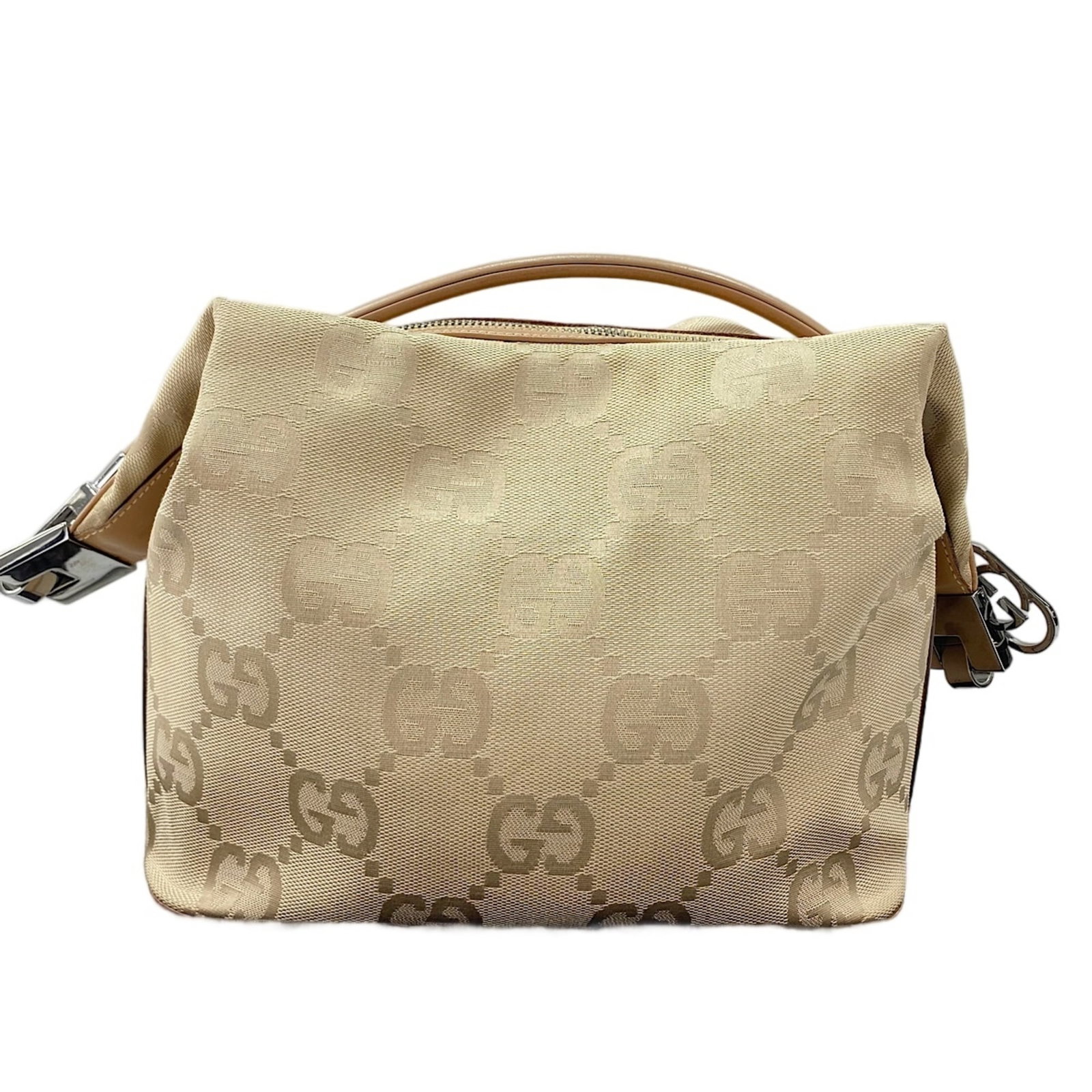 Shoulder Bag: Shoulder Bag This Gucci shoulder bag features a timeless beige color and a classic design, with a size of 20cm x 24cm x 11cm. The bag's clean lines and simple shape make it a versatile accessory for