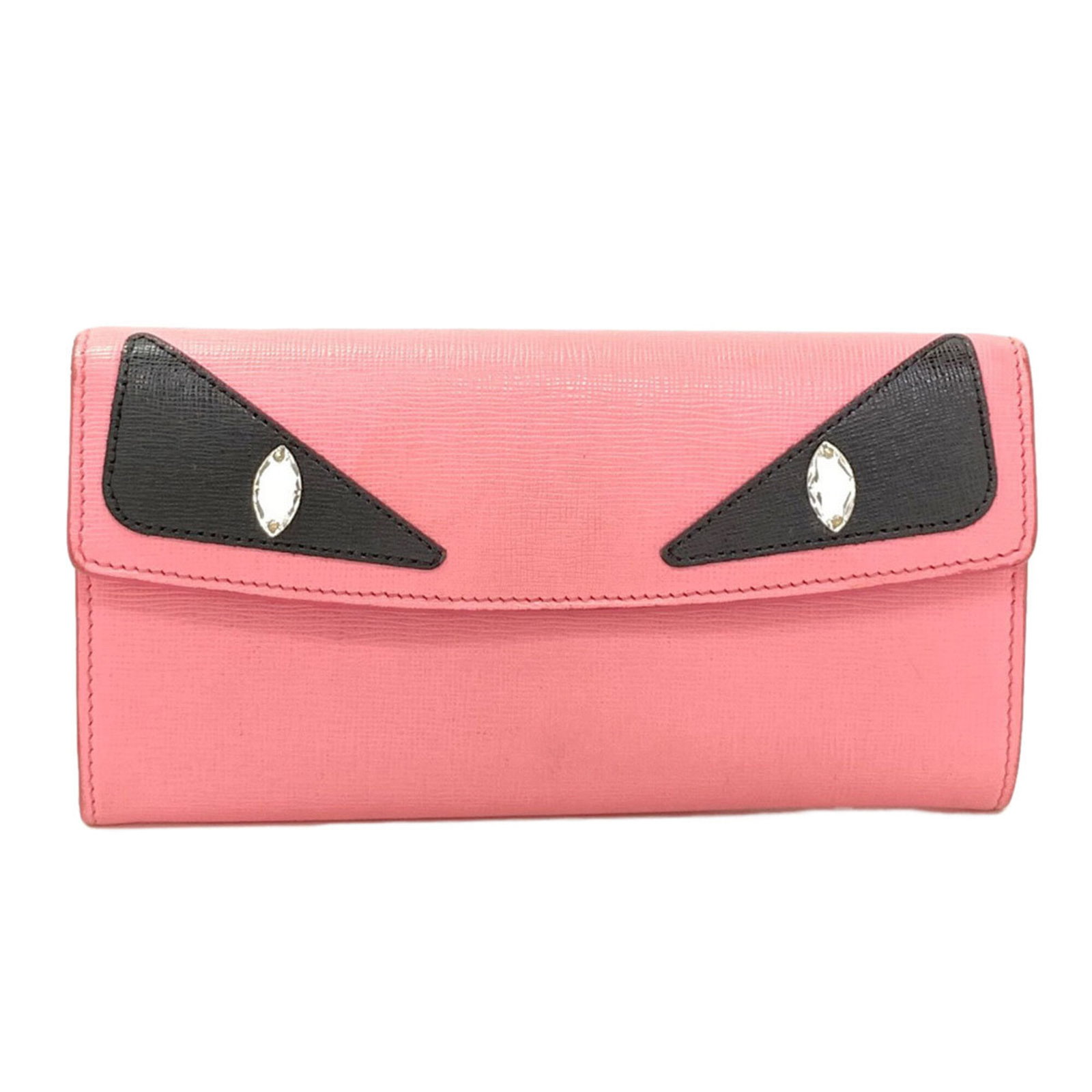 Long Fendi Wallet Leather Bi: Long Fendi Wallet Leather Bi Pink Fendi Long Wallet Leather Bi-Fold. Made from high-quality leather, this bi-fold wallet measures 9.5cm x 18.5cm x 1cm. The pink color adds a touch of elegance to this