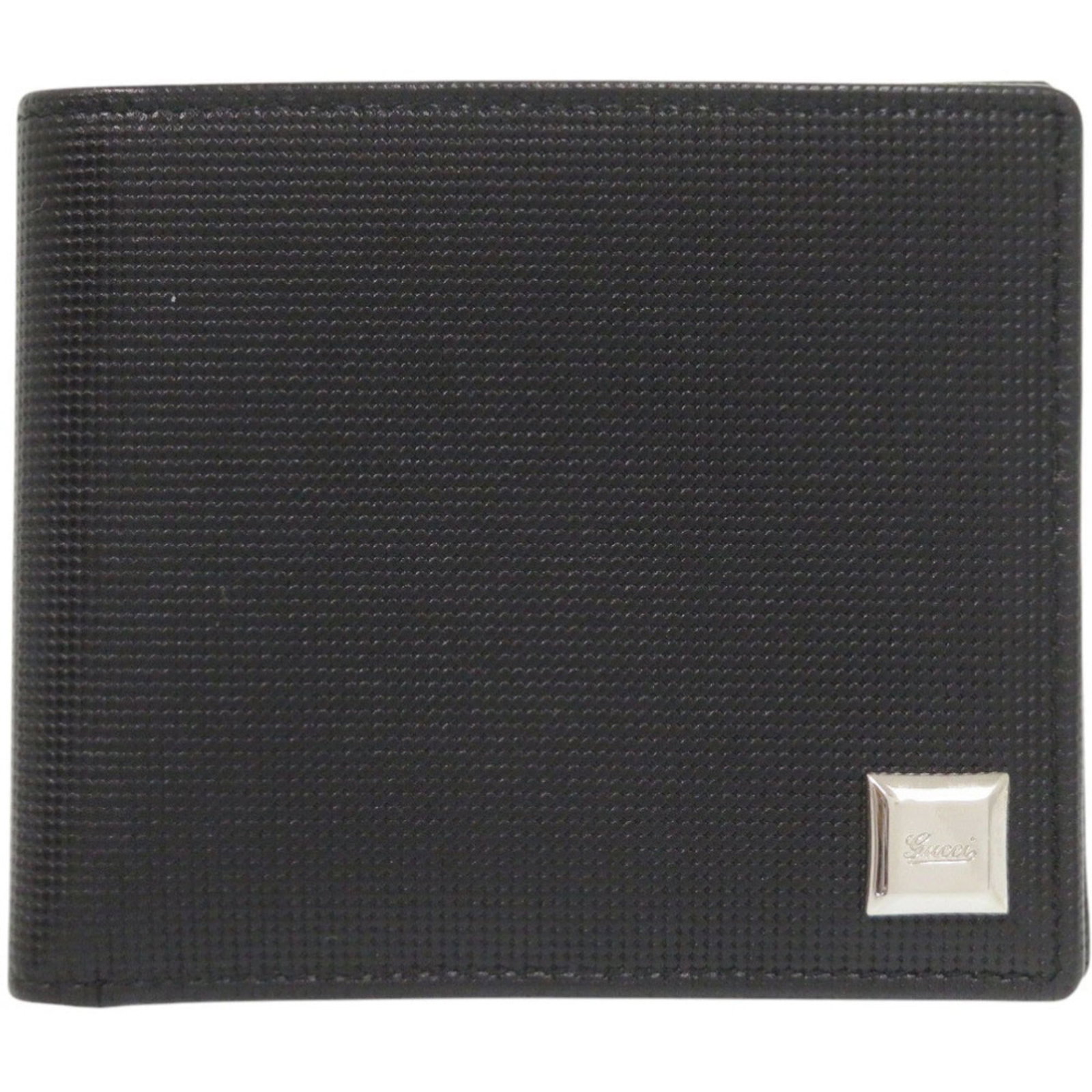Gucci Wallet (Bi-Fold) Leather: Gucci Wallet (Bi-Fold) Leather Gucci Wallet (Bi-Fold) Leather is a high-quality, black bi-fold wallet made from genuine leather. Measuring 9cm x 11cm x 2cm, it features a classic design with a sleek, 