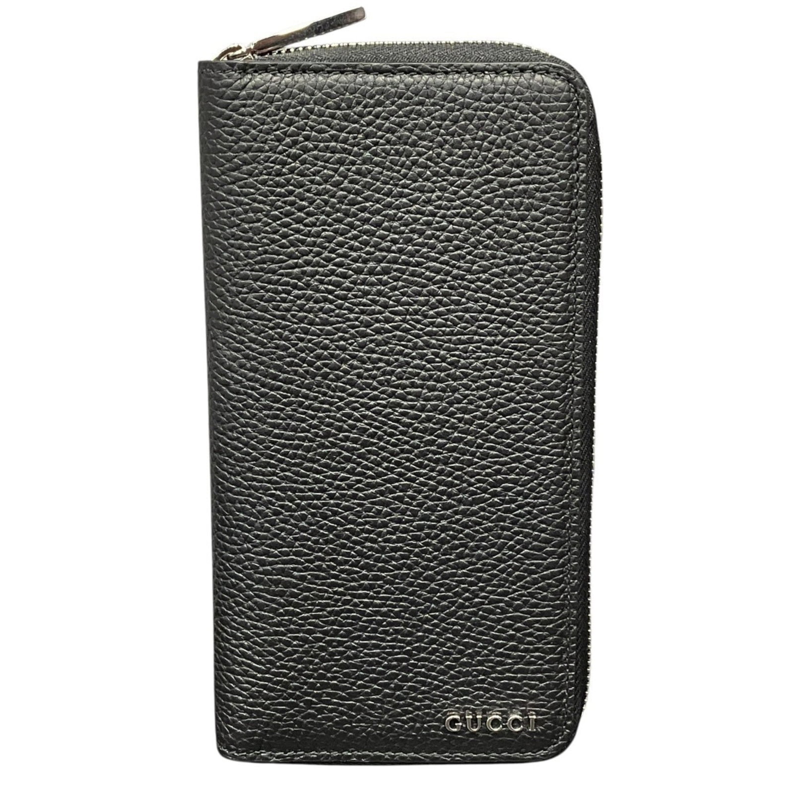 Gucci Long Wallet (Bi-Fold) Leather: Gucci Long Wallet (Bi-Fold) Leather The Gucci Long Wallet (Bi-Fold) Leather is a sleek and sophisticated accessory, boasting a classic bi-fold design with a premium leather finish in black. Measuring 