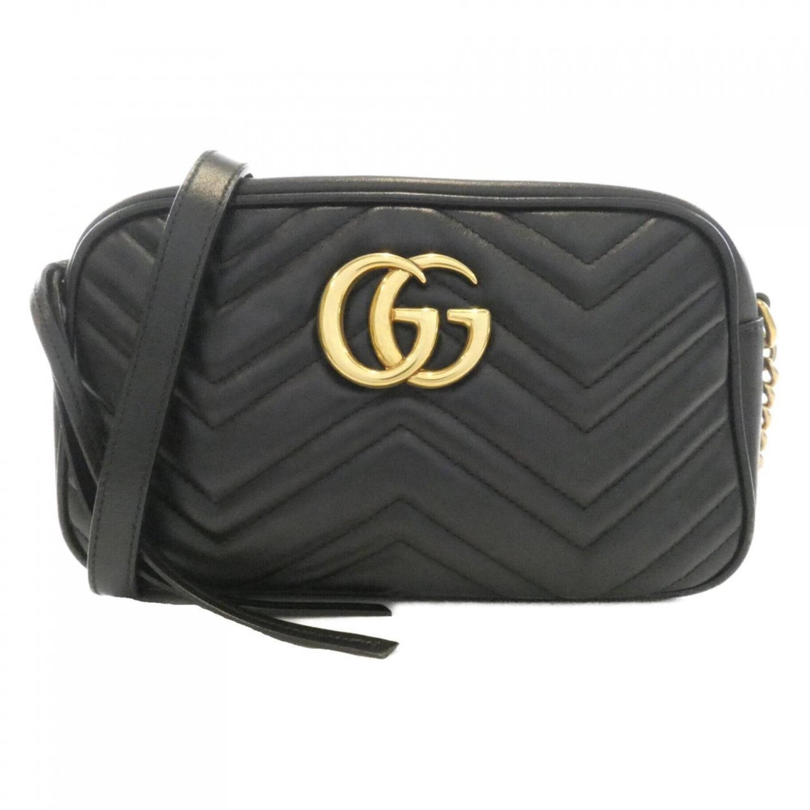 Shoulder Bag Leather: Shoulder Bag Leather Black leather shoulder bag with gold hardware, measuring 14cm x 24cm x 7cm. This stylish bag features a sleek design and premium leather construction. Item Specifics: Brand: