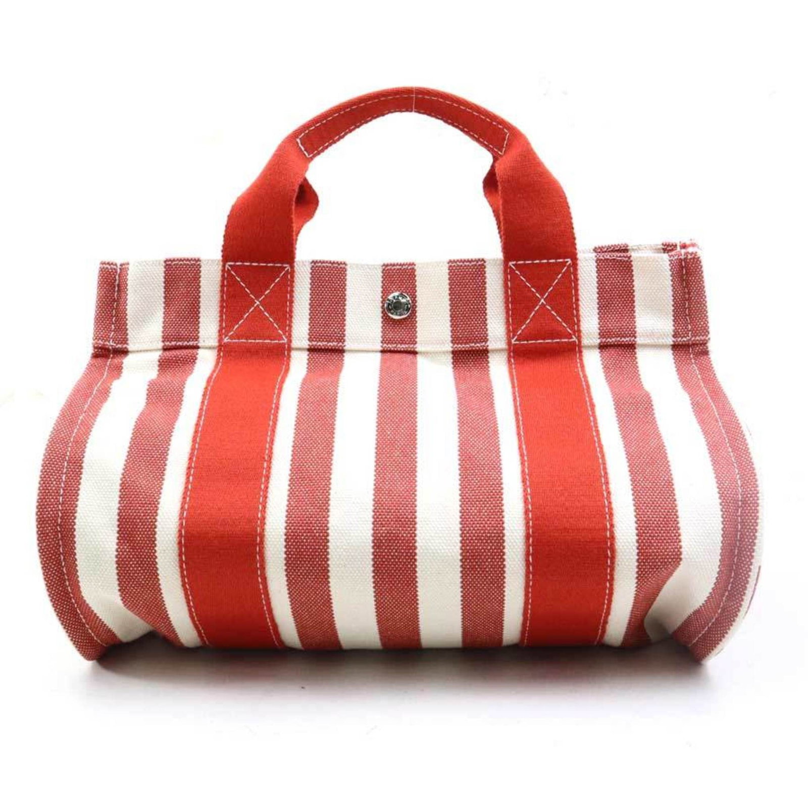 Cotton Handbag Tote Hermes: Cotton Handbag Tote Hermes Cotton Handbag Tote from Hermes features a classic design with a signature style. This stylish tote bag is made from high-quality cotton and comes in two vibrant colors,