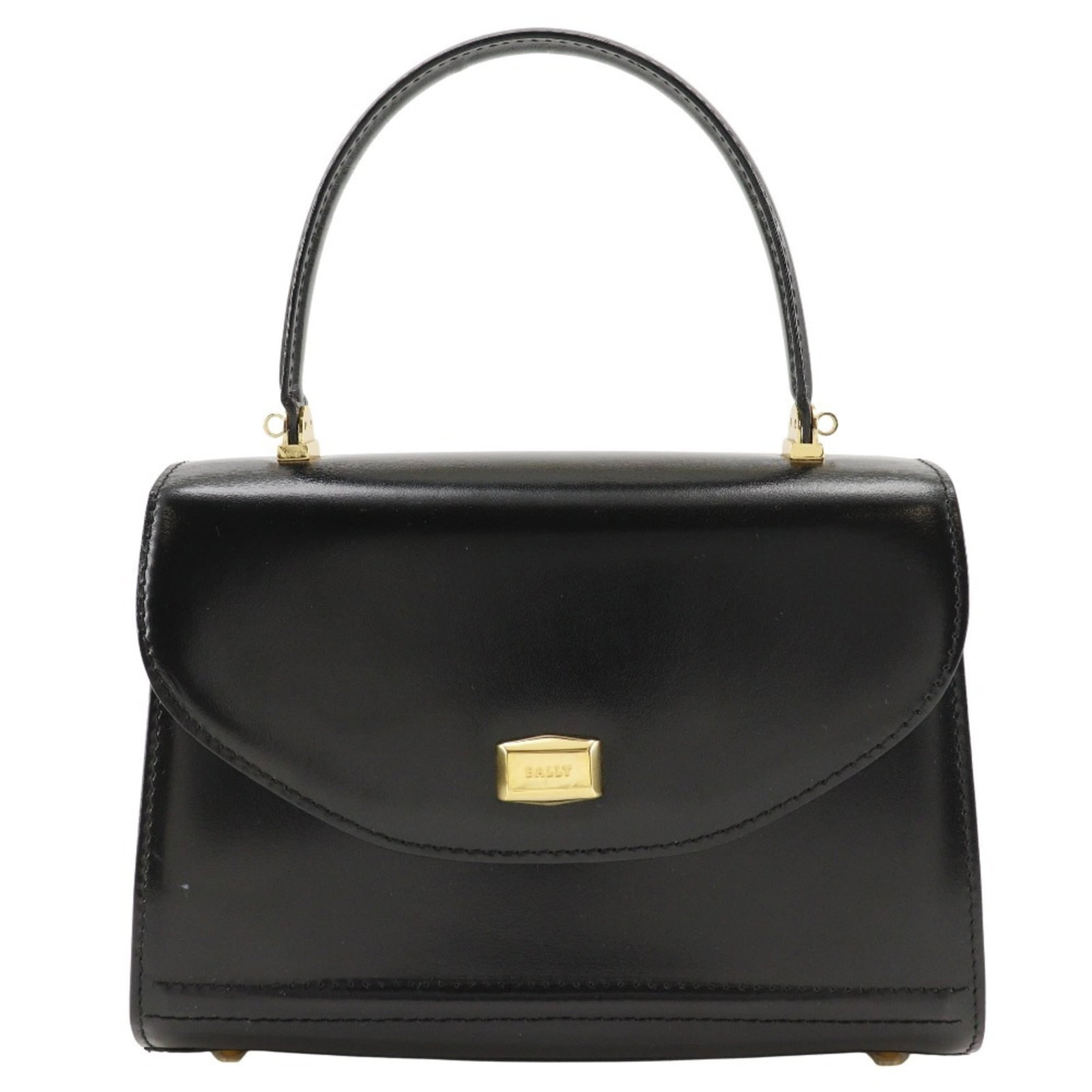 Handbag Leather Bally: Handbag Leather Bally Bally's sleek black leather handbag boasts a compact 18cm x 23cm x 10cm size, making it the perfect accessory for everyday use. The bag comes with a dust bag and adjustable