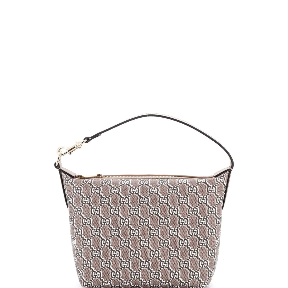 Super Mini Bag Zip Shoulder Gucci Shadow GG Coated Canvas: Super Mini Bag Zip Shoulder Gucci Shadow GG Coated Canvas Super Mini Bag Zip Shoulder Gucci Shadow GG Coated Canvas features a stylish design with a brown canvas exterior and silver hardware. The bag'