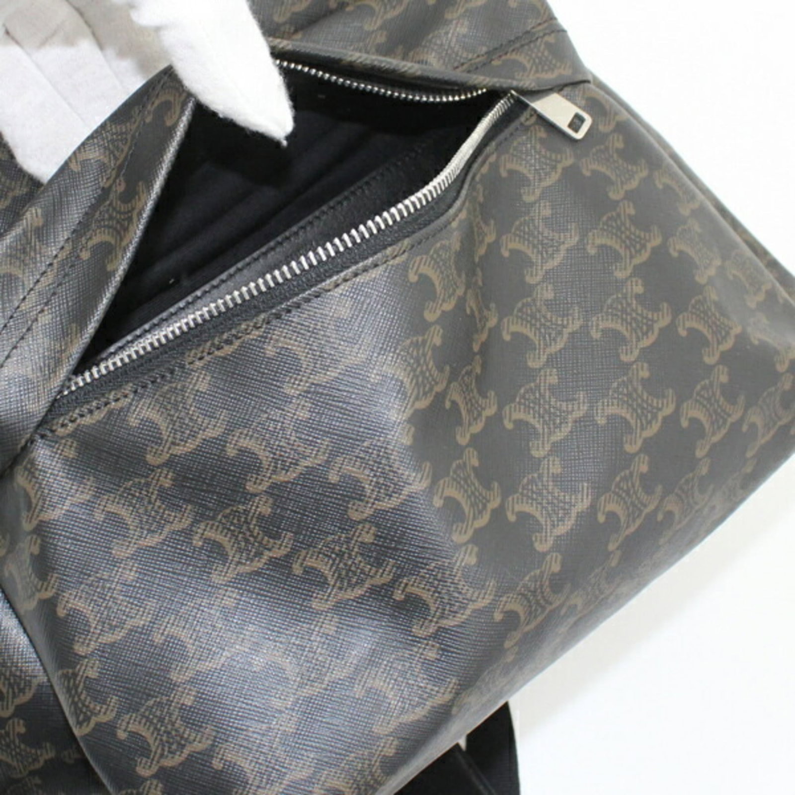 Canvas Leather Backpack Celine - 16