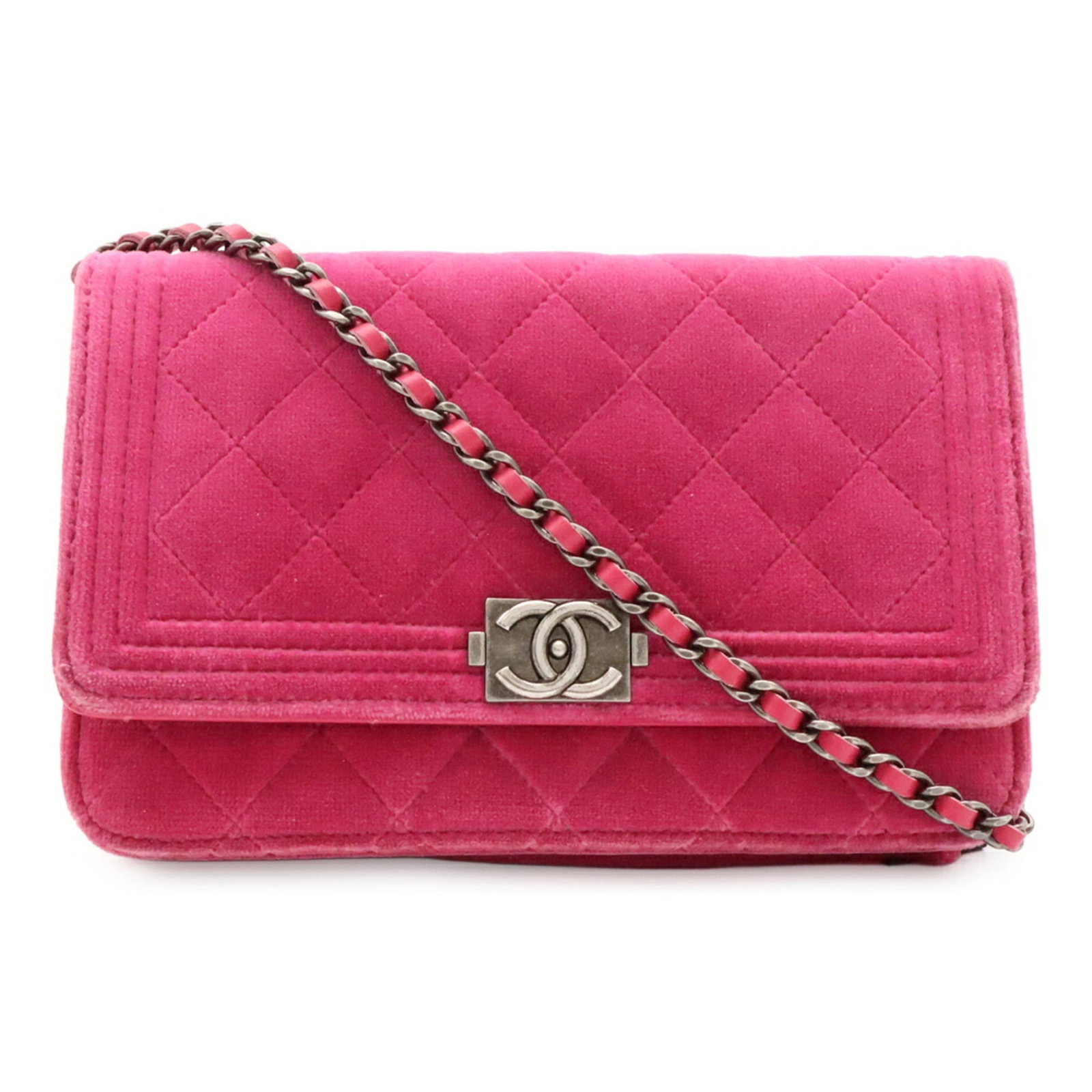 Shoulder Bag by Chanel: Shoulder Bag by Chanel Pink Chanel shoulder bag with dimensions 12.5cm x 19cm x 4cm. This stylish bag features a classic design and a vibrant pink color. Its compact size makes it a versatile