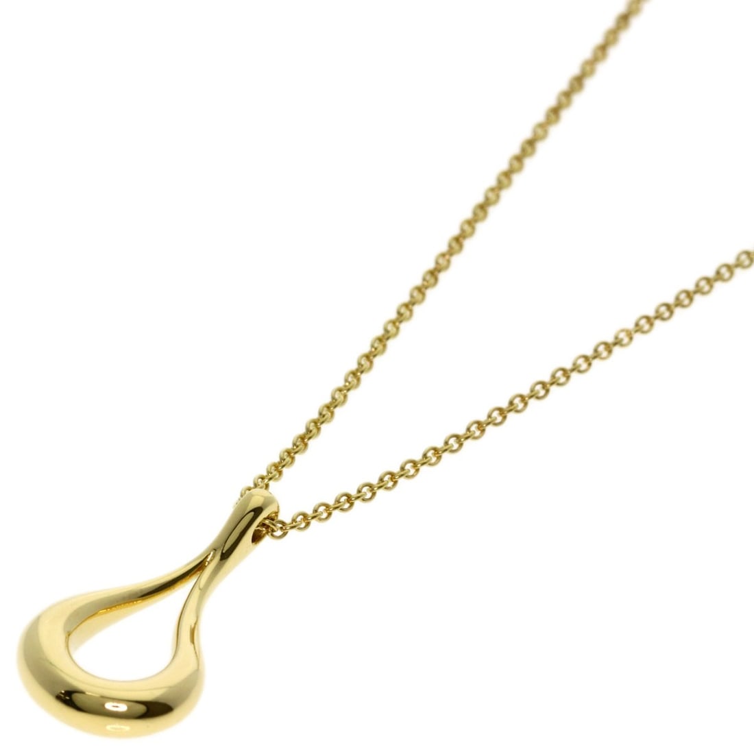 K18 Yellow Gold Teardrop Necklace Tiffany&Co: K18 Yellow Gold Teardrop Necklace Tiffany&Co K18 Yellow Gold Teardrop Necklace by Tiffany&Co. stands out with its elegant design and luxurious K18 yellow gold material, measuring 15.9 inches in length