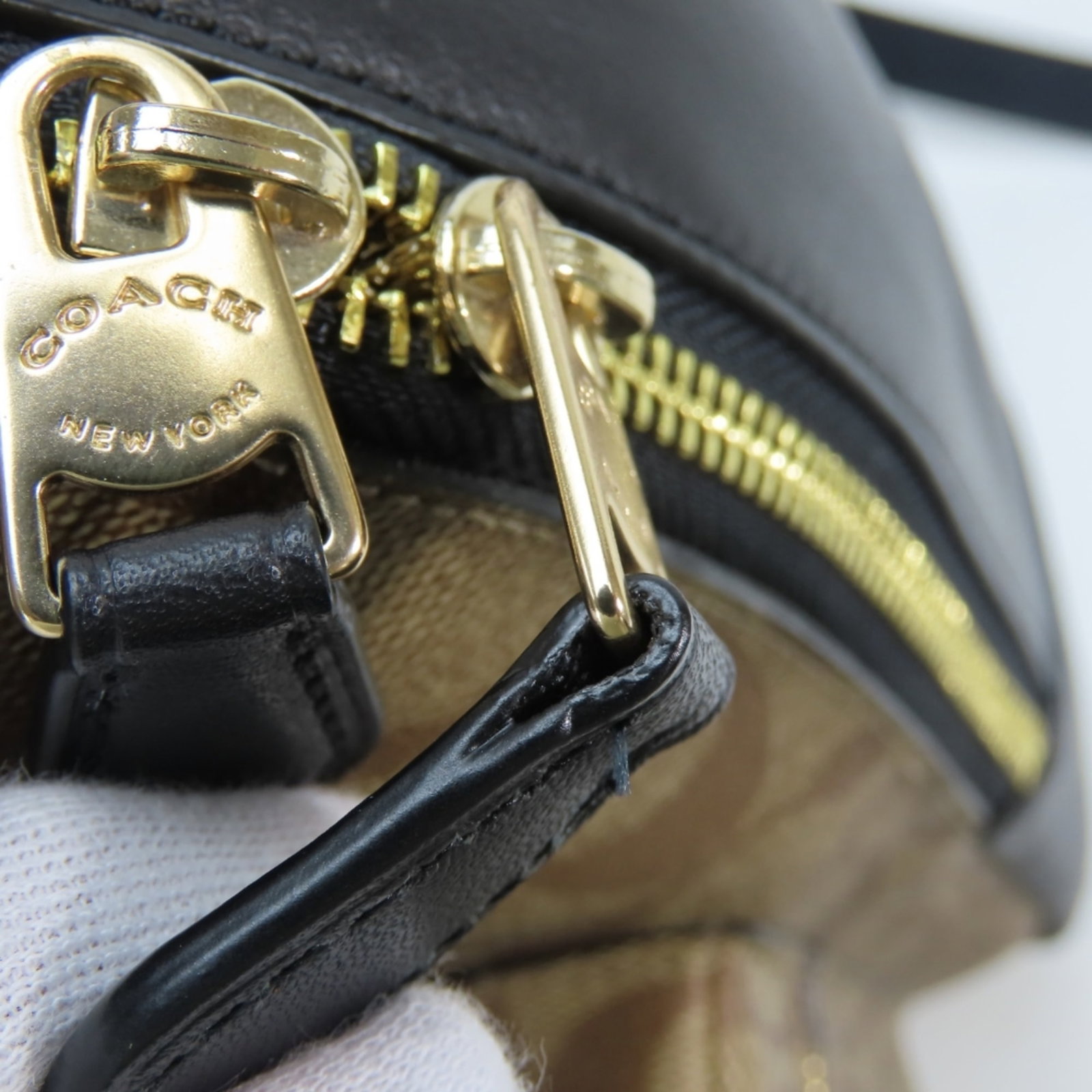 Pvc leather backpack coach - 17