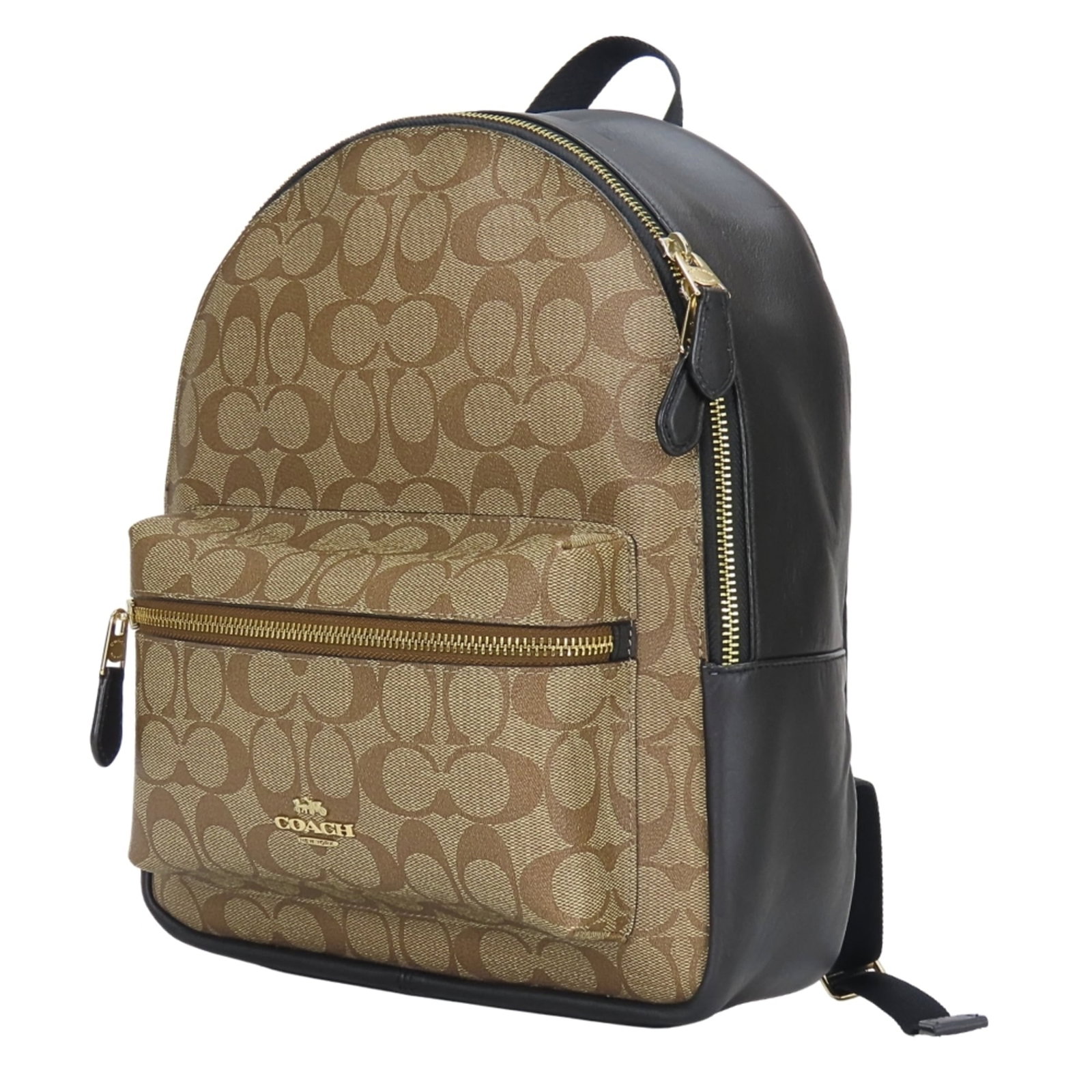 Pvc leather backpack coach - 3
