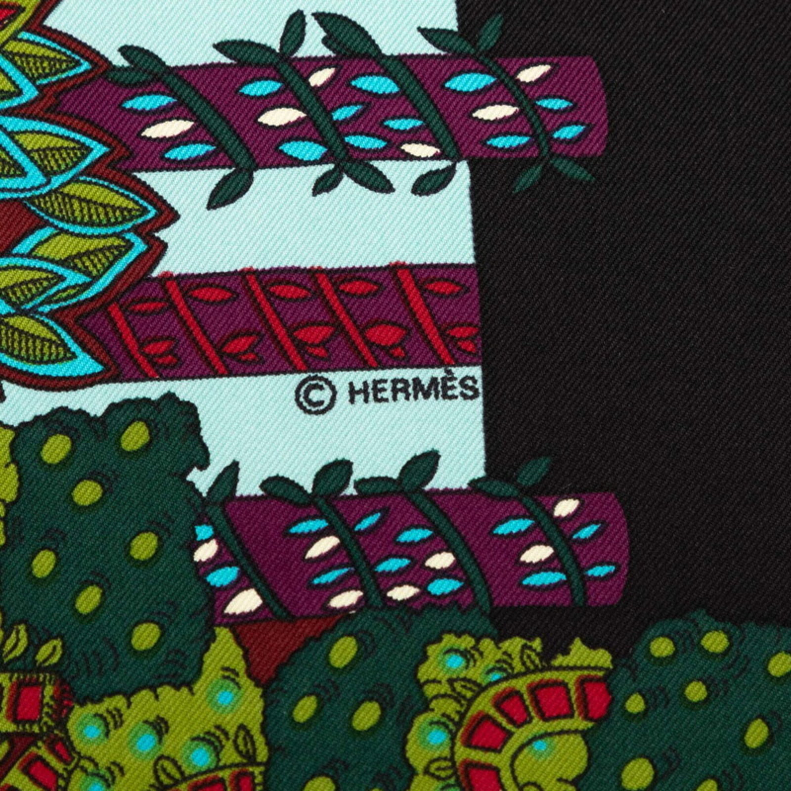 Silk Hermes Scarf - 7