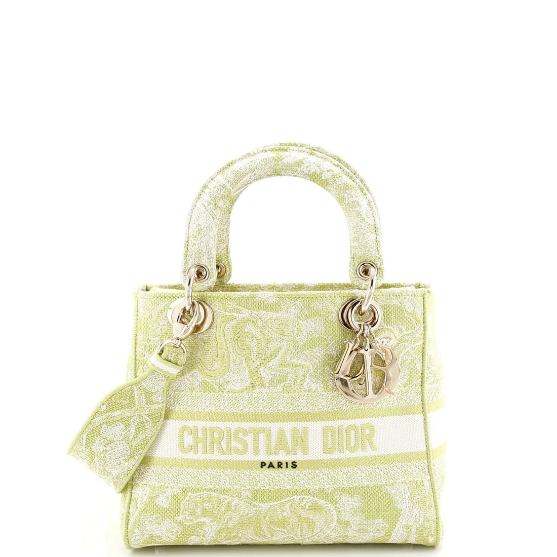 Lady Dior Toile de Jouy Christian D-Lite Embroidered Canvas Bag (1 of 6)