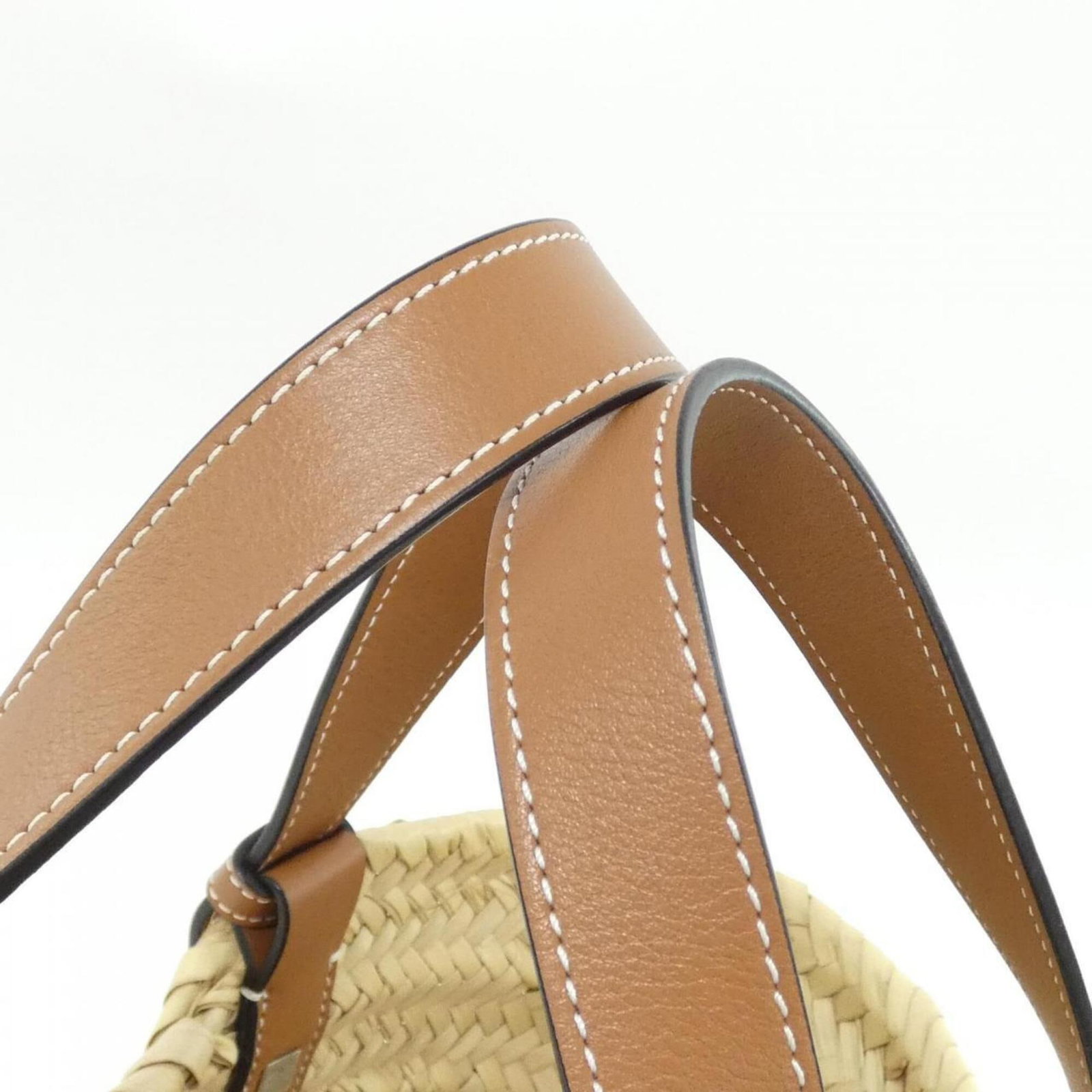 Handbag Raffia Leather Loewe - 9