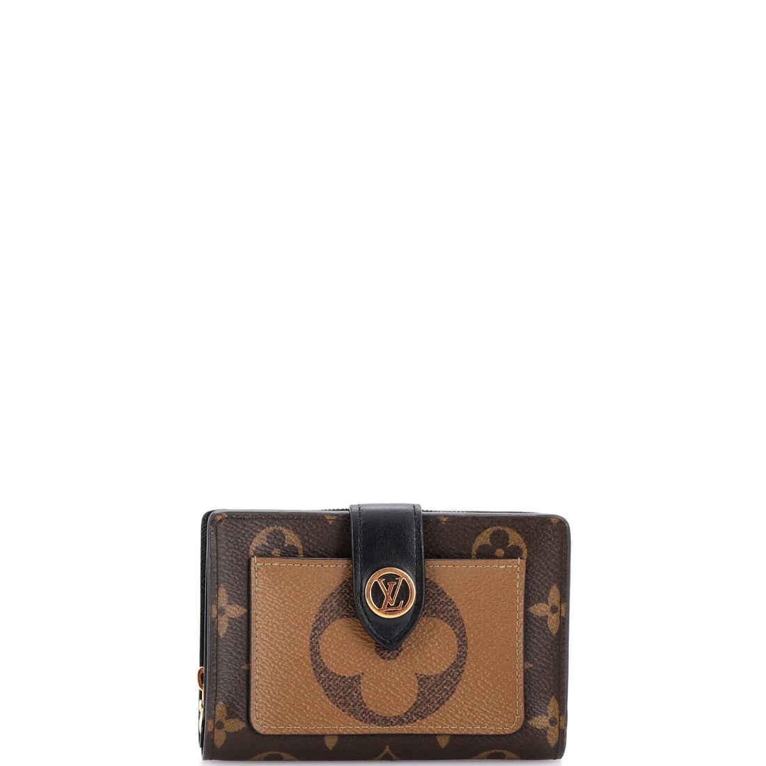 Louis Vuitton Wallet Reverse Monogram Canvas: Louis Vuitton Wallet Reverse Monogram Canvas Brown Louis Vuitton Wallet Reverse Monogram Canvas, featuring a classic design with a subtle twist, boasts a canvas-coated exterior with a gold-tone hardwa