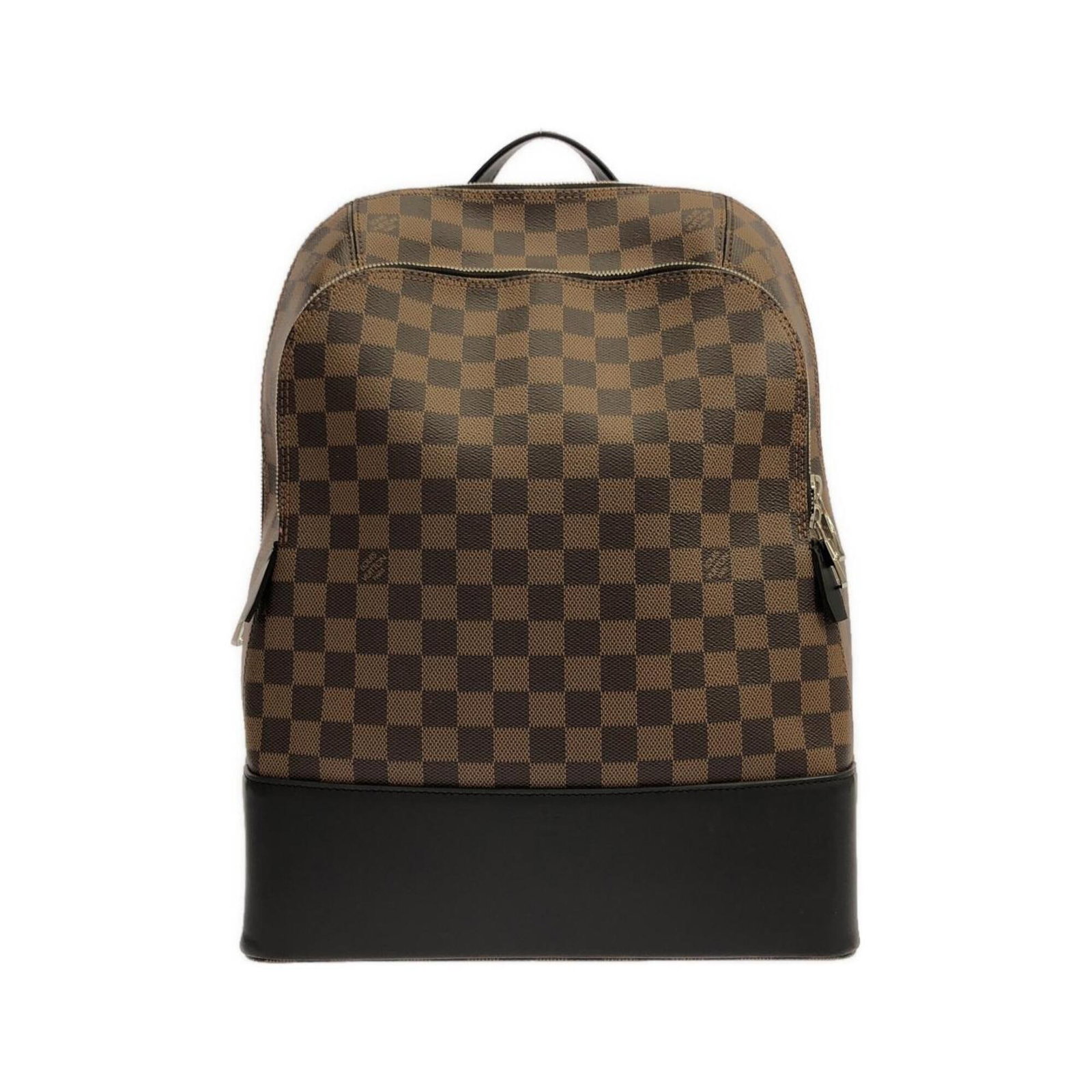 Backpack Coated Canvas Louis Vuitton: Backpack Coated Canvas Louis Vuitton Coated canvas backpack from Louis Vuitton, featuring Ebene color and silver hardware, with a classic design and durable construction. Measuring 38cm x 30cm x