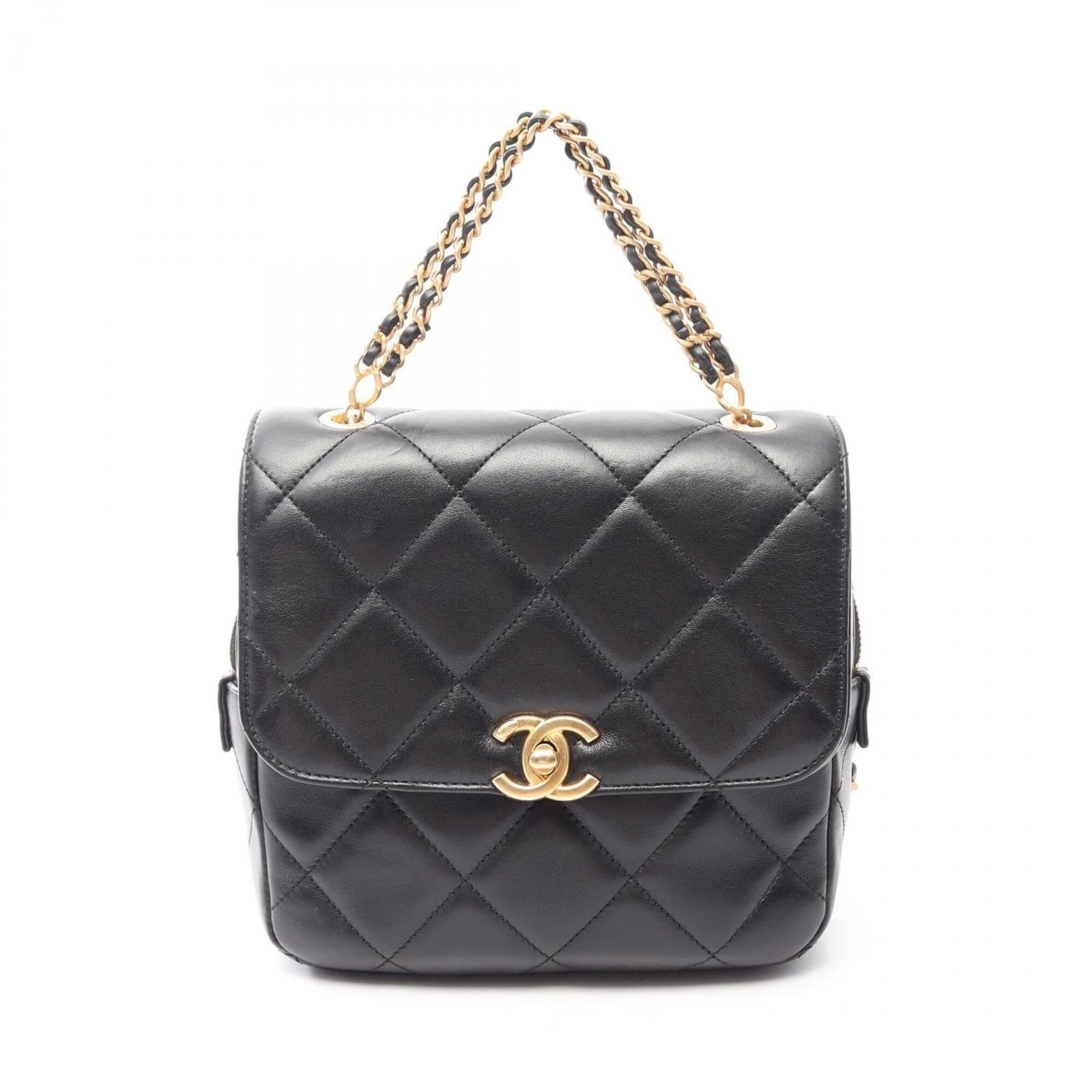 Leather Handbag Backpack Chanel