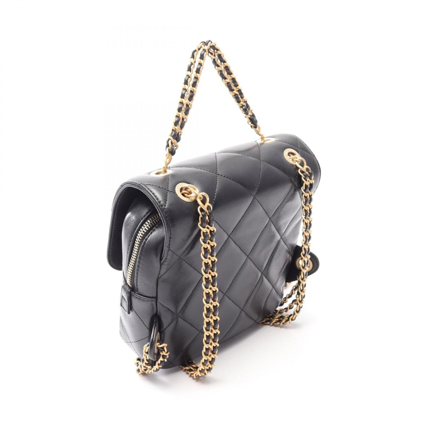 Leather Handbag Backpack Chanel - 2