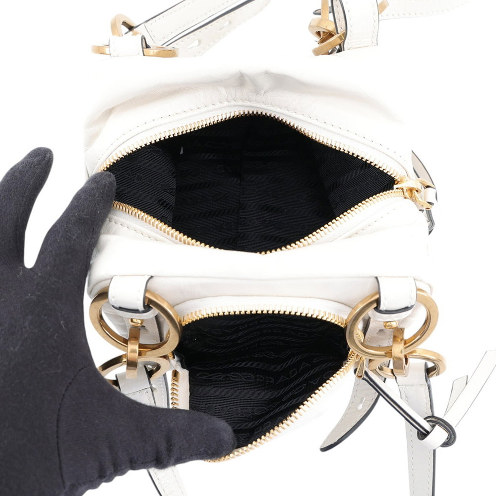 Handbag Leather Prada - 5