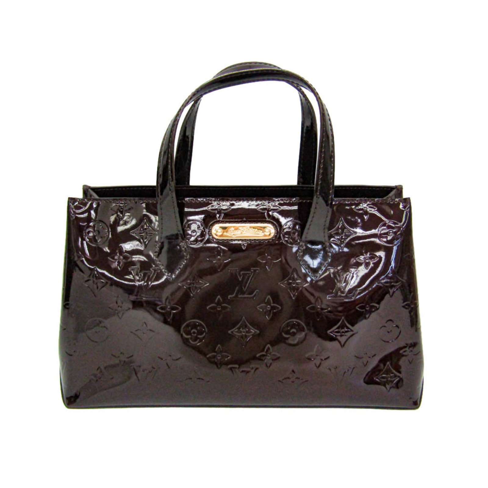 Vuitton Handbag Monogram Vernis Louis: Vuitton Handbag Monogram Vernis Louis The Vuitton Handbag Monogram Vernis Louis boasts a striking Amarante color and distinctive Monogram Vernis pattern, making it a standout piece. With its sleek des