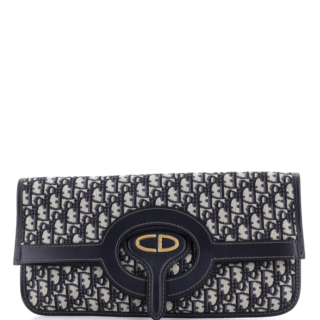 Dior Fold Over Clutch Christian Canvas Oblique: Dior Fold Over Clutch Christian Canvas Oblique This stunning Dior Fold Over Clutch in blue canvas features a sleek oblique design, making it a standout piece. With its great condition and minor