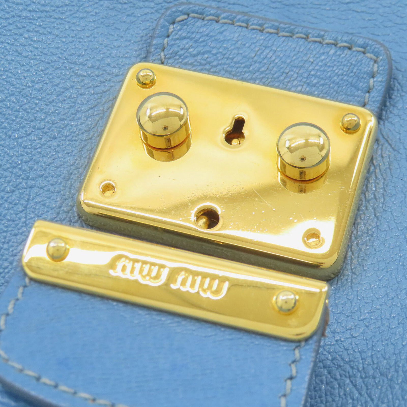 Handbag Miu Leather - 15