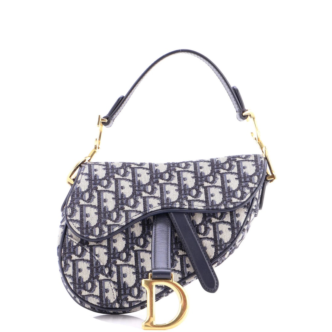 Canvas Oblique Christian Dior Saddle Mini: Canvas Oblique Christian Dior Saddle Mini Canvas Oblique Christian Dior Saddle Mini - A stylish and compact shoulder bag with a classic oblique design, featuring a canvas exterior in a vibrant blue