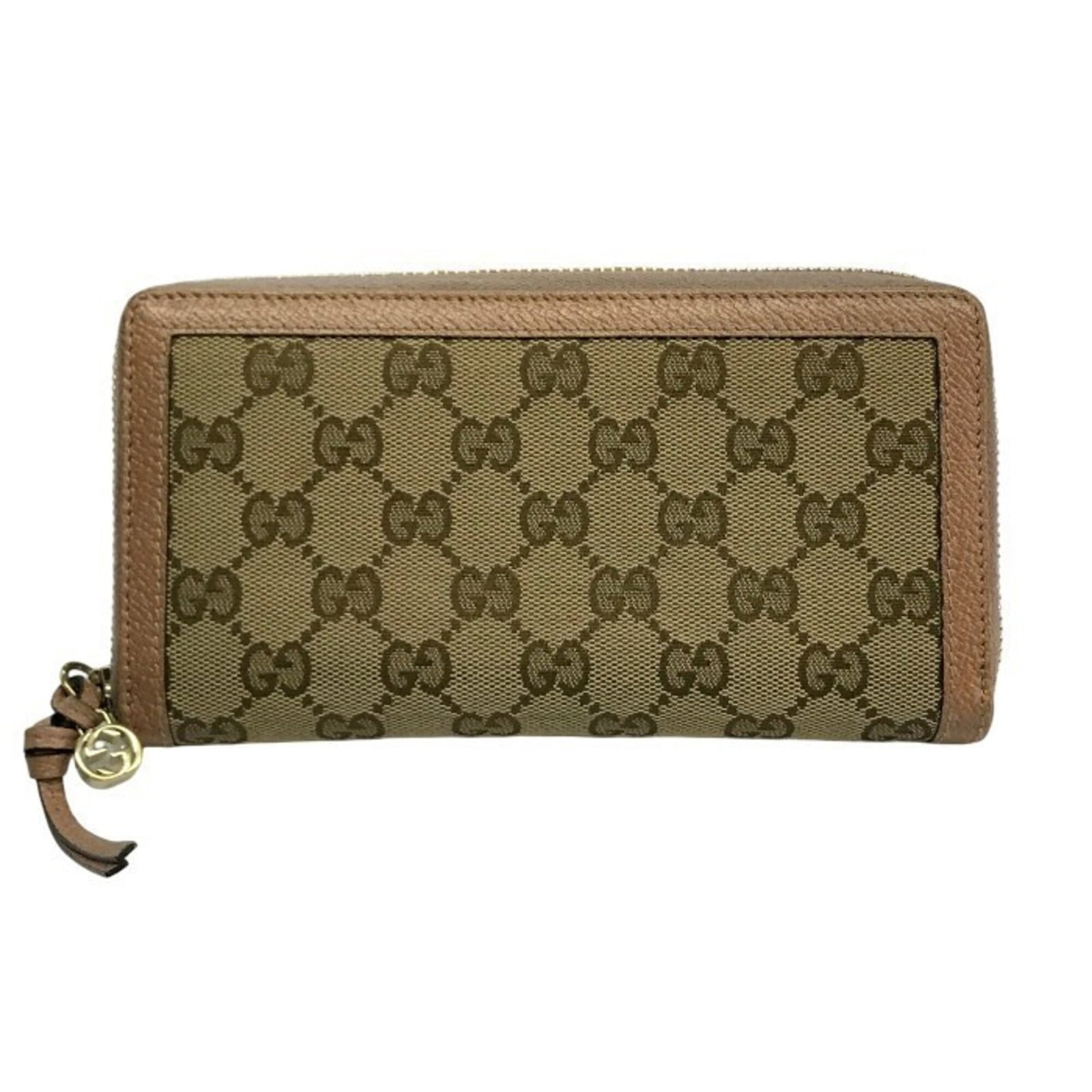 Canvas Gg Bi Fold Long Wallet Gucci: Canvas Gg Bi Fold Long Wallet Gucci Gucci's GG canvas bi-fold long wallet boasts a vibrant pink beige hue, adding a pop of color to any outfit. Made from high-quality canvas, this stylish wallet measu