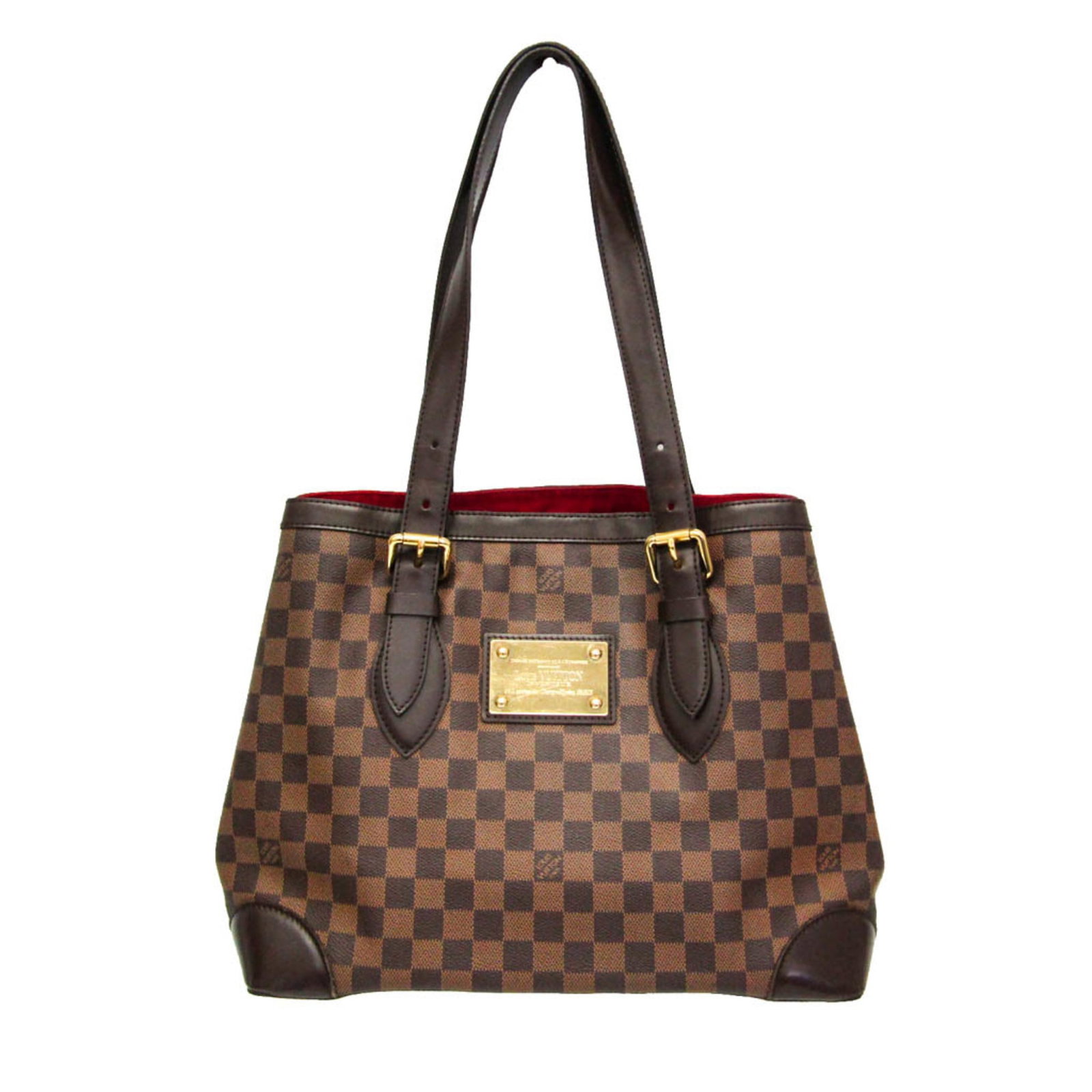 Shoulder Bag Damier Canvas By Louis Vuitton: Shoulder Bag Damier Canvas By Louis Vuitton Damier Canvas by Louis Vuitton Hampstead MM shoulder bag features a classic design with a Damier pattern in brown and Ebene colors. This stylish bag boasts