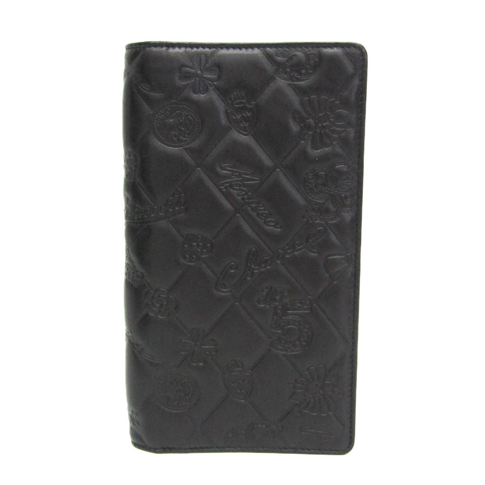 Chanel Long Wallet (Bi-Fold) Leather: Chanel Long Wallet (Bi-Fold) Leather The Chanel Long Wallet (Bi-Fold) Leather is a sleek and sophisticated accessory, featuring a classic black leather design with a subtle charm. This bi-fold wallet 