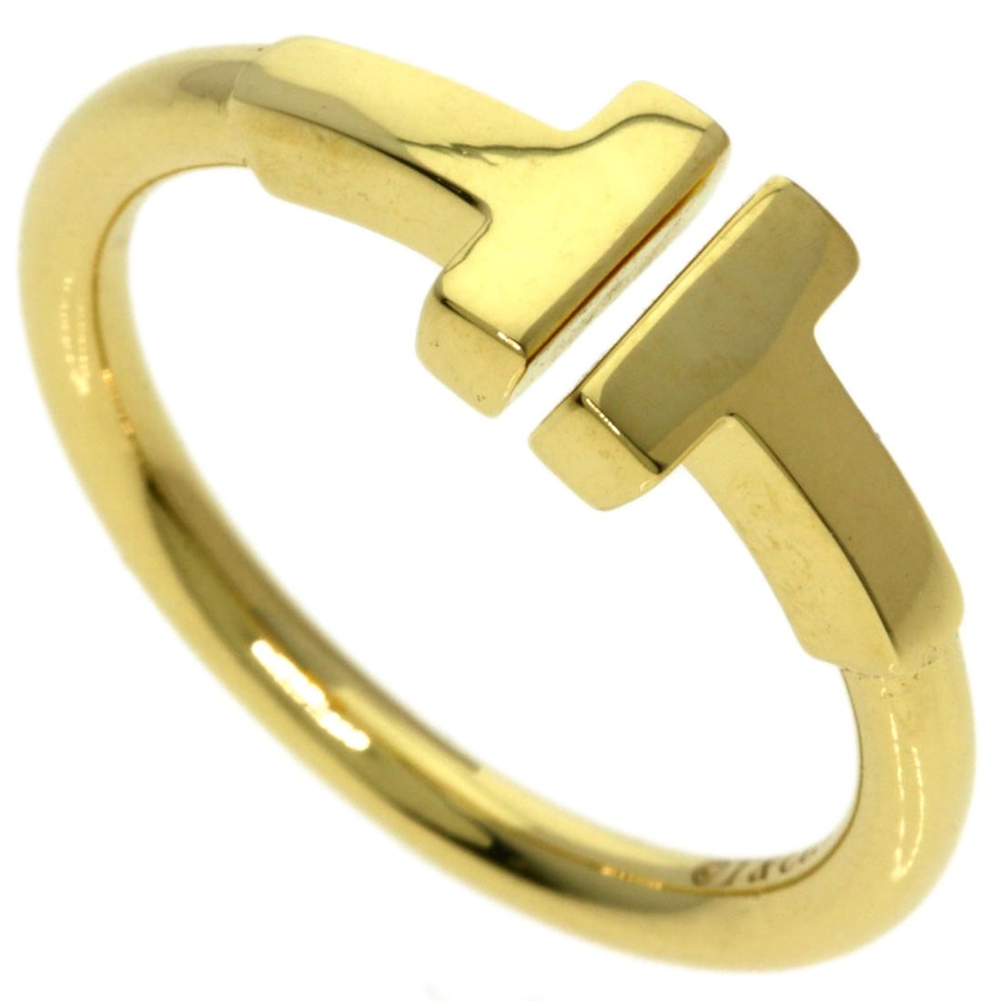 Twire Ring Tiffany&Co K18 Yellow Gold: Twire Ring Tiffany&Co K18 Yellow Gold K18 Yellow Gold Twire Ring from Tiffany&Co. This elegant ring showcases the beauty of 18k gold, crafted with a twire design that adds a touch of sophistication