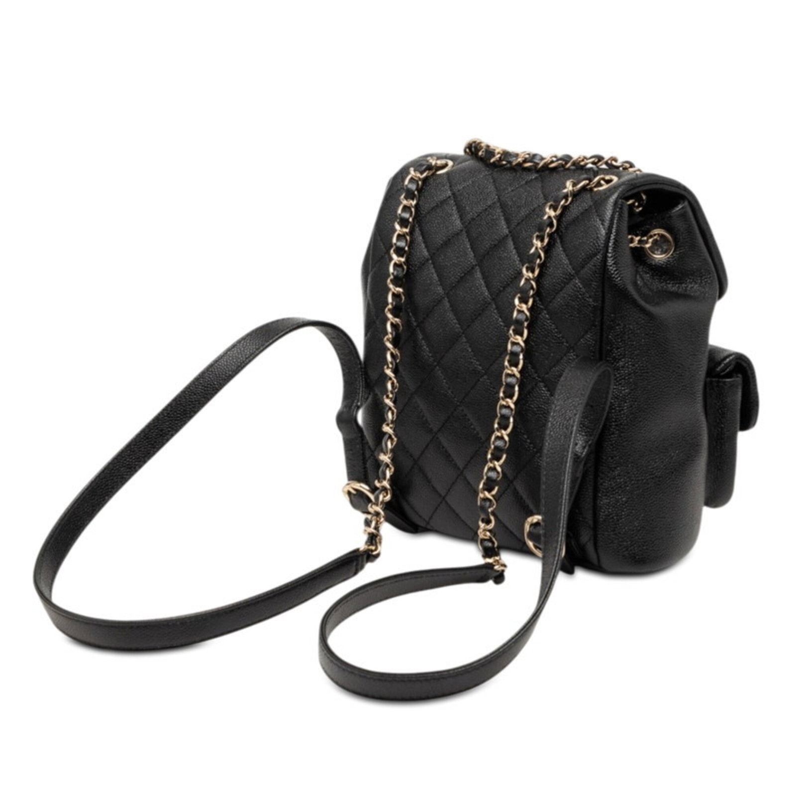 Calfskin Grained Chanel Backpack - 2