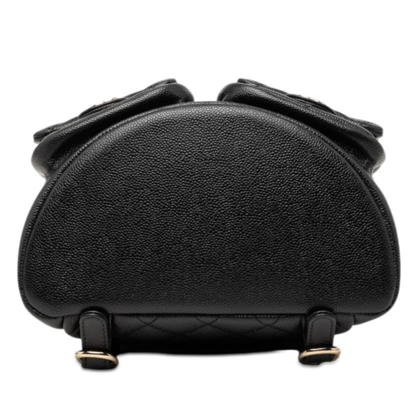 Calfskin Grained Chanel Backpack - 3