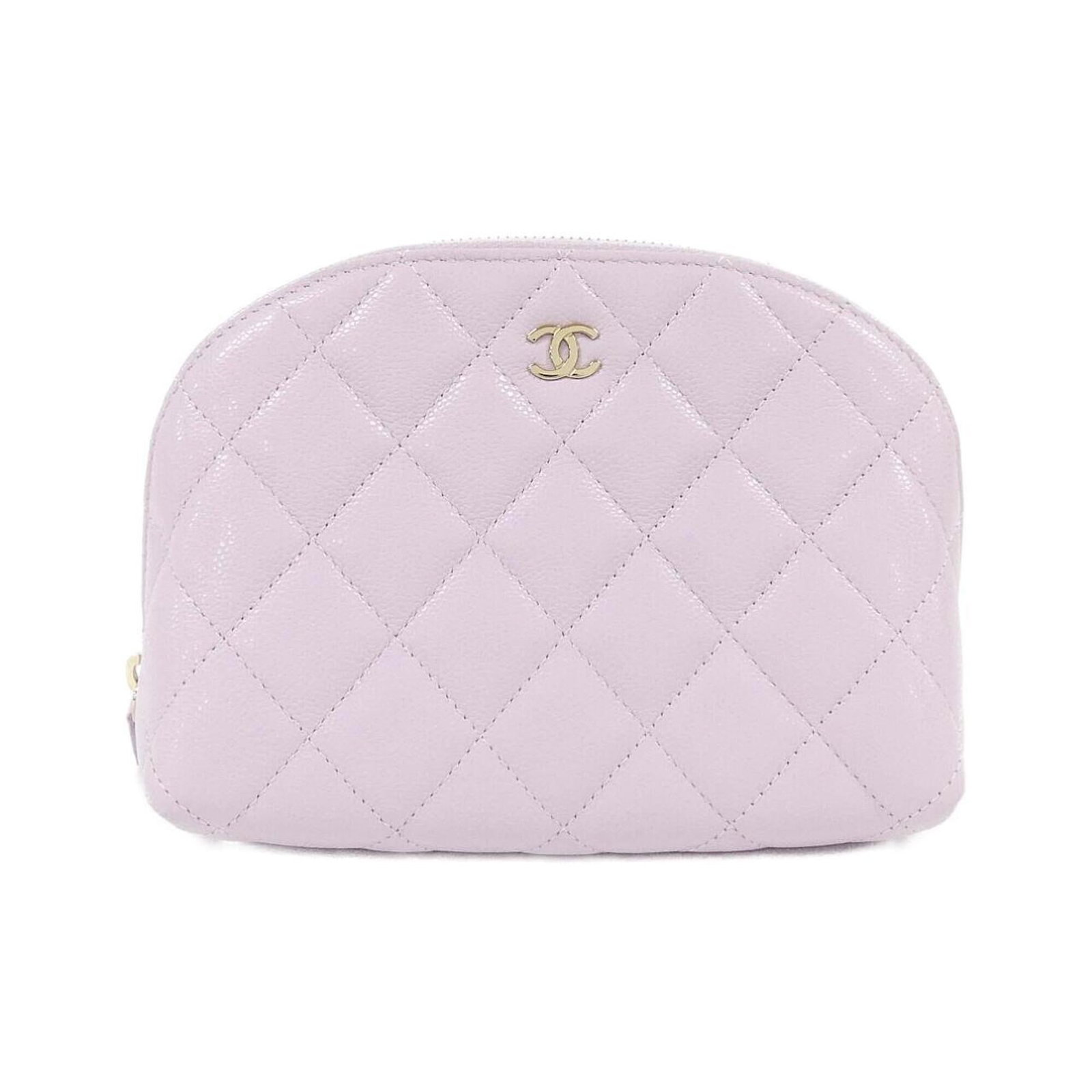 Calfskin Handbag Pouch Chanel: Calfskin Handbag Pouch Chanel Grained Calfskin Handbag Pouch in Pink, Gold Hardware. This Chanel MPN AP3996 Pouch features a classic design with a soft pink color and gold hardware, crafted from high-