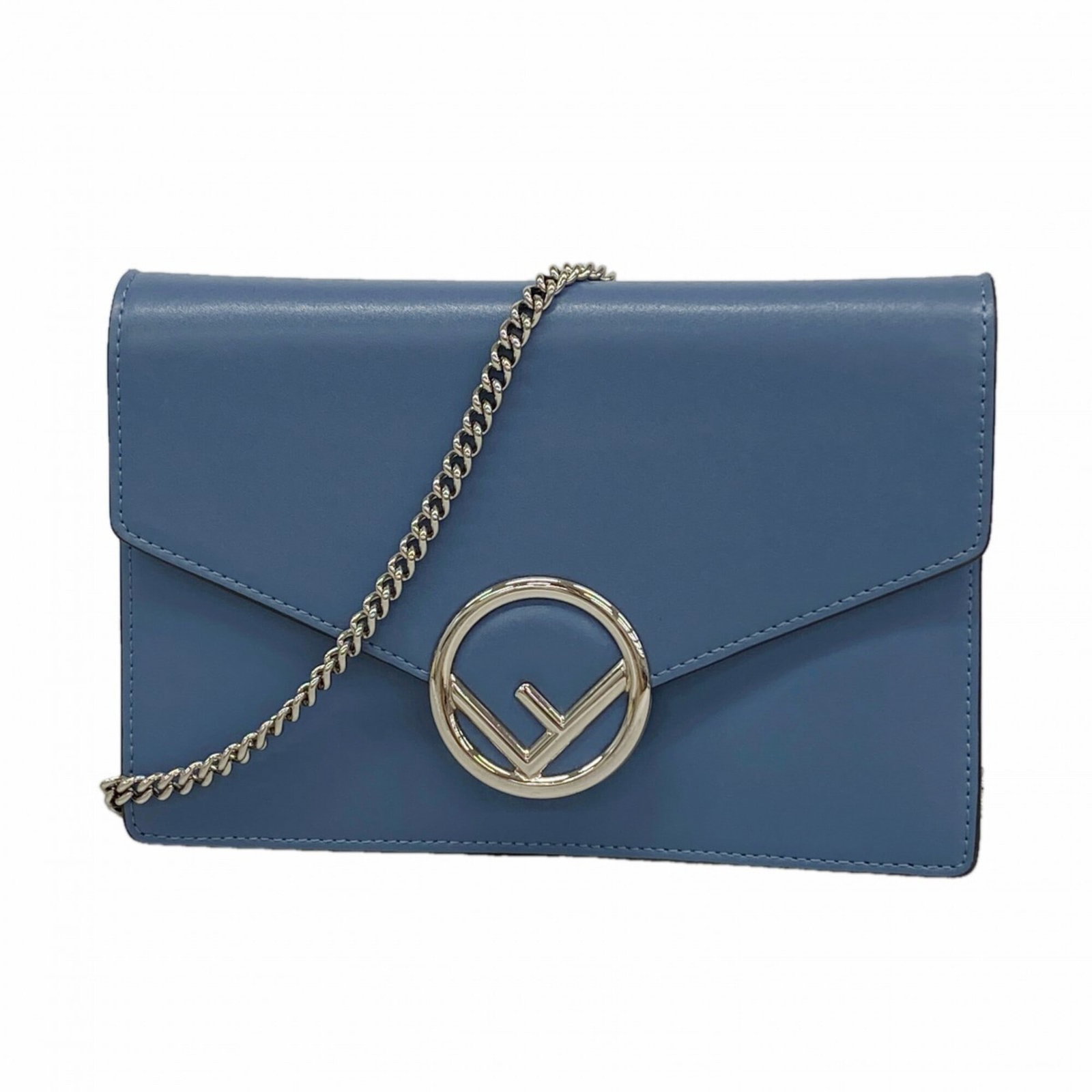Shoulder Bag Leather: Shoulder Bag Leather Blue leather shoulder bag with silver hardware, measuring 14cm x 20.5cm x 3.5cm. This stylish bag features a classic design and premium leather construction. Item Specifics: