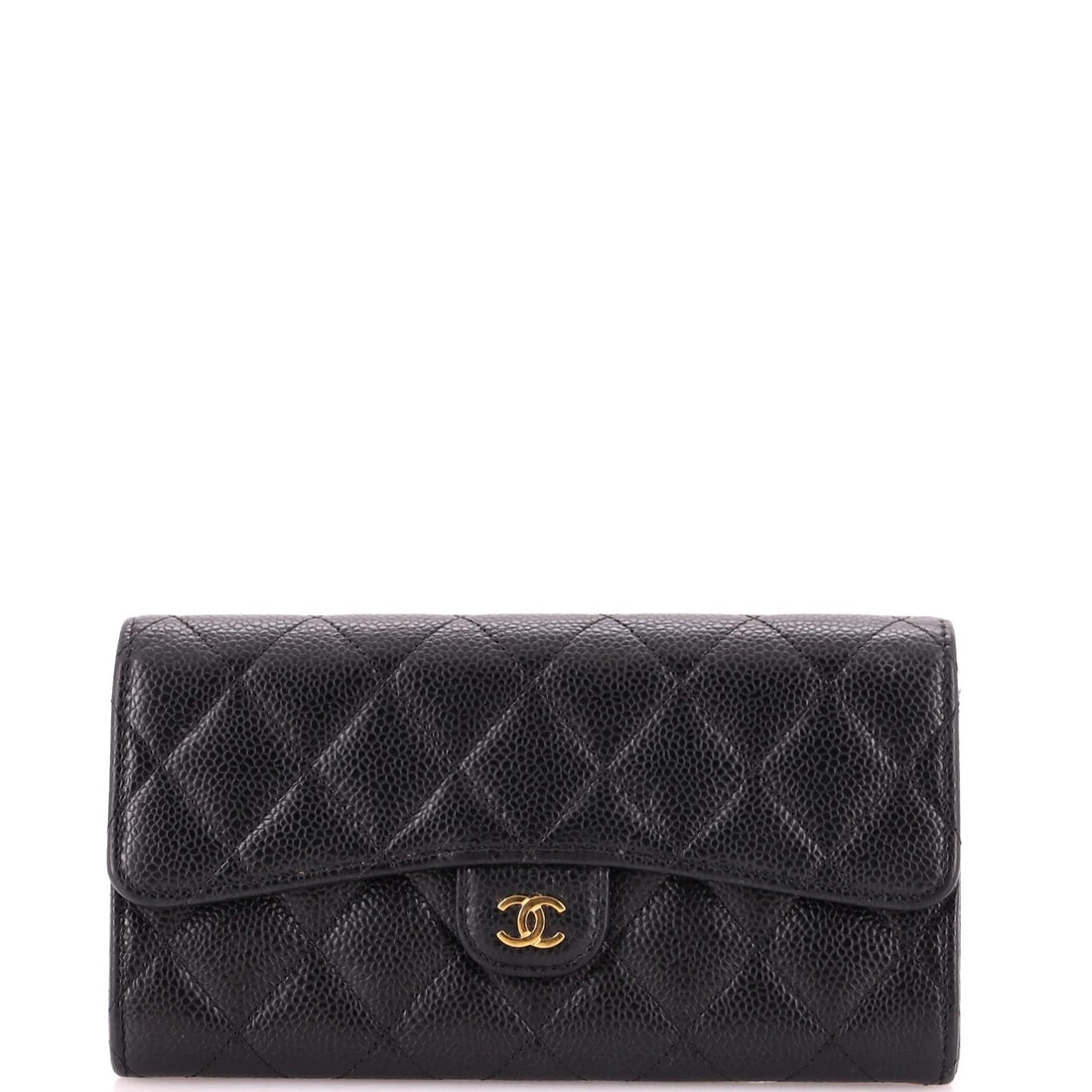 Classic Quilted Wallet Caviar Gusset Chanel Long: Classic Quilted Wallet Caviar Gusset Chanel Long Classic Quilted Caviar Gusset Chanel Long Wallet in Black Leather. This long wallet features quilted caviar design, gold hardware, and burgundy interio