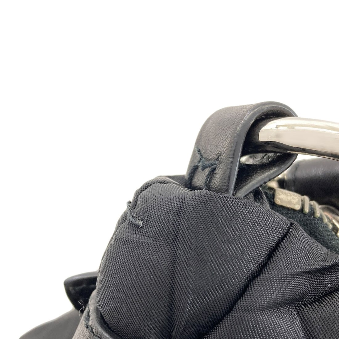 Logo Handbag Nylon Prada - 12