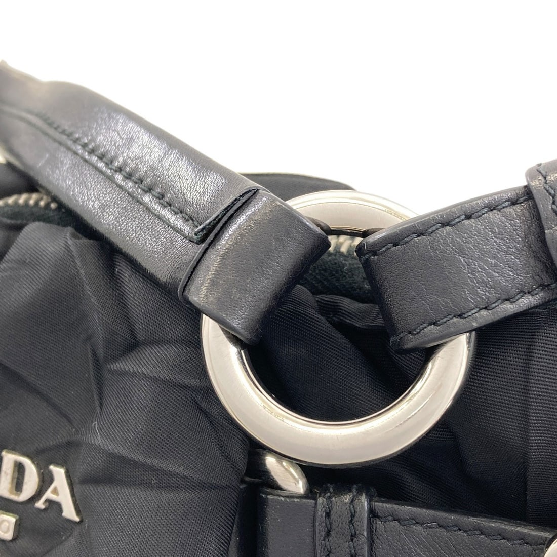 Logo Handbag Nylon Prada - 14