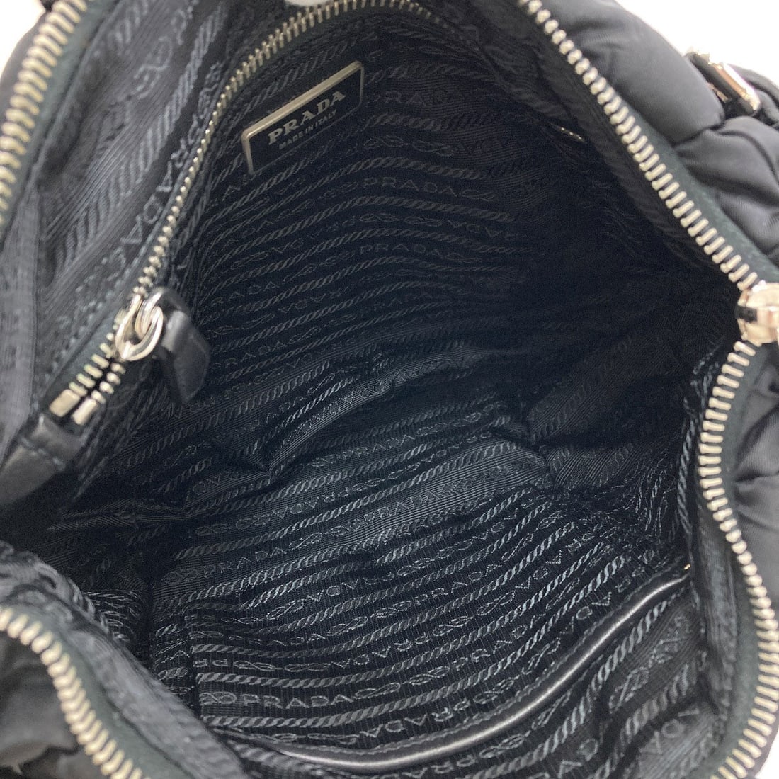 Logo Handbag Nylon Prada - 5