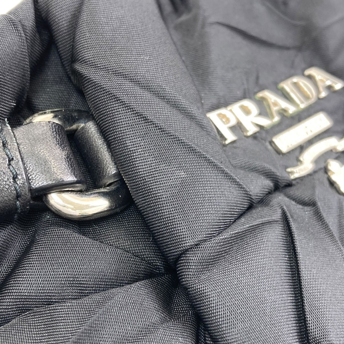 Logo Handbag Nylon Prada - 9