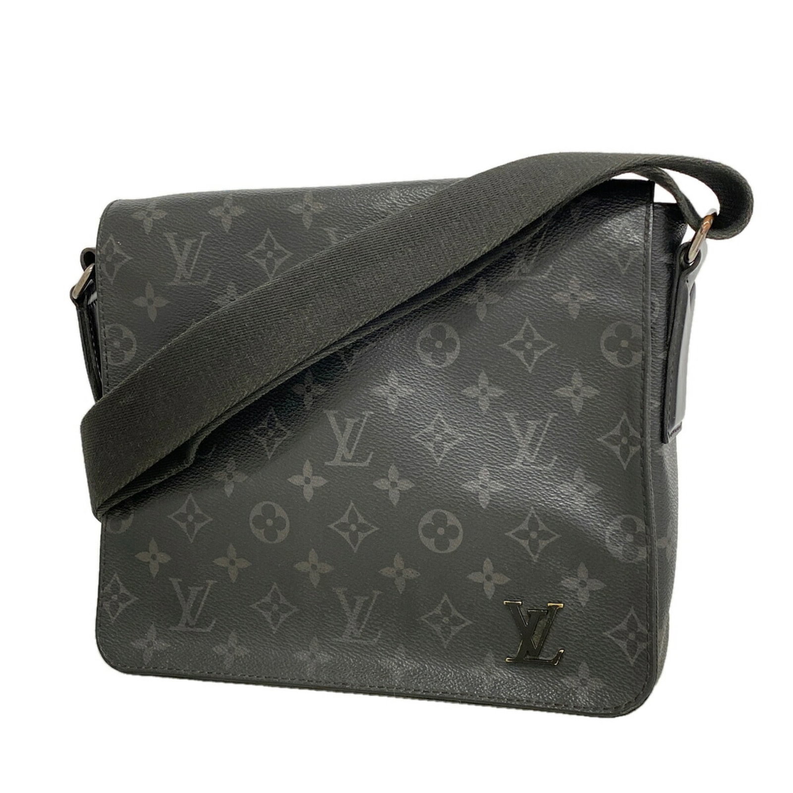 Shoulder Bag by Louis Vuitton: Shoulder Bag by Louis Vuitton The Louis Vuitton shoulder bag boasts sleek lines and a sophisticated design, with its black color and compact 24cm x 25cm x 6.5cm dimensions making it a versatile