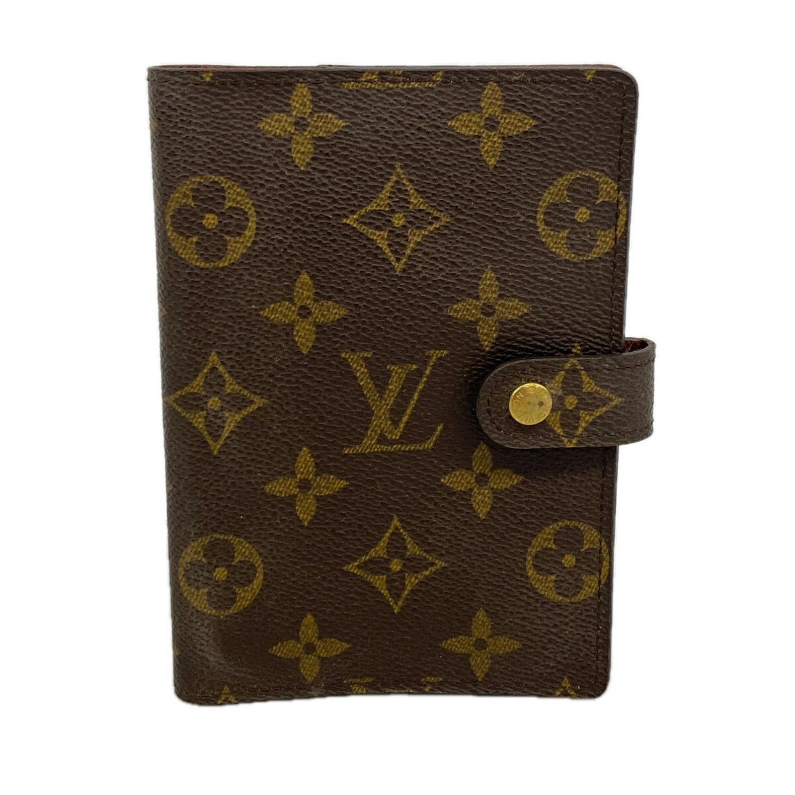 Louis Vuitton Monogram Agenda Pm Notebook Cover R20005 Brown (Men'S/ Women'S): Louis Vuitton Monogram Agenda Pm Notebook Cover R20005 Brown (Men'S/ Women'S) Brown Louis Vuitton Monogram Agenda Pm Notebook Cover, 14.5cm x 10cm x 1.5cm, bearing the iconic Louis Vuitton monogram
