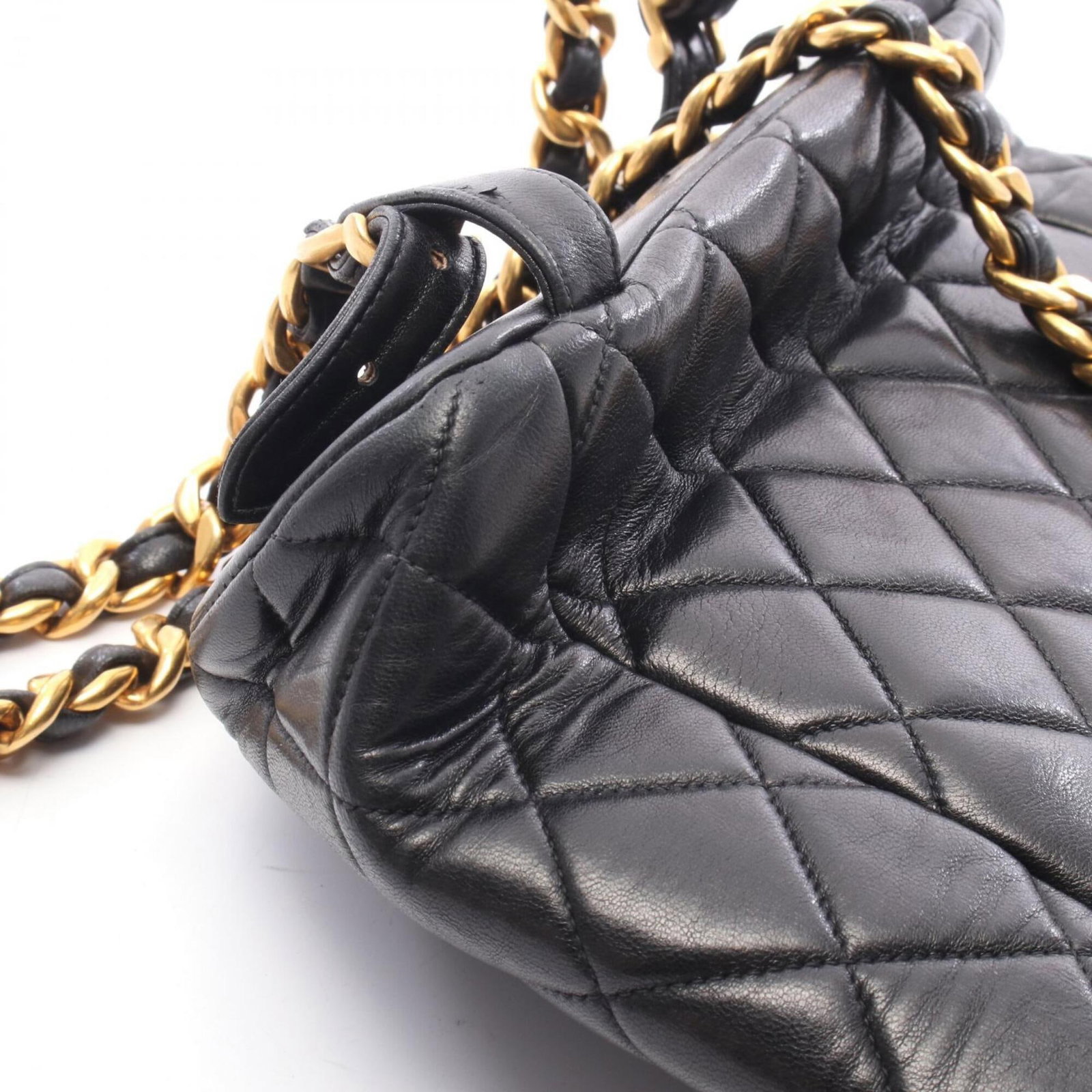 Leather Handbag Backpack Chanel - 7