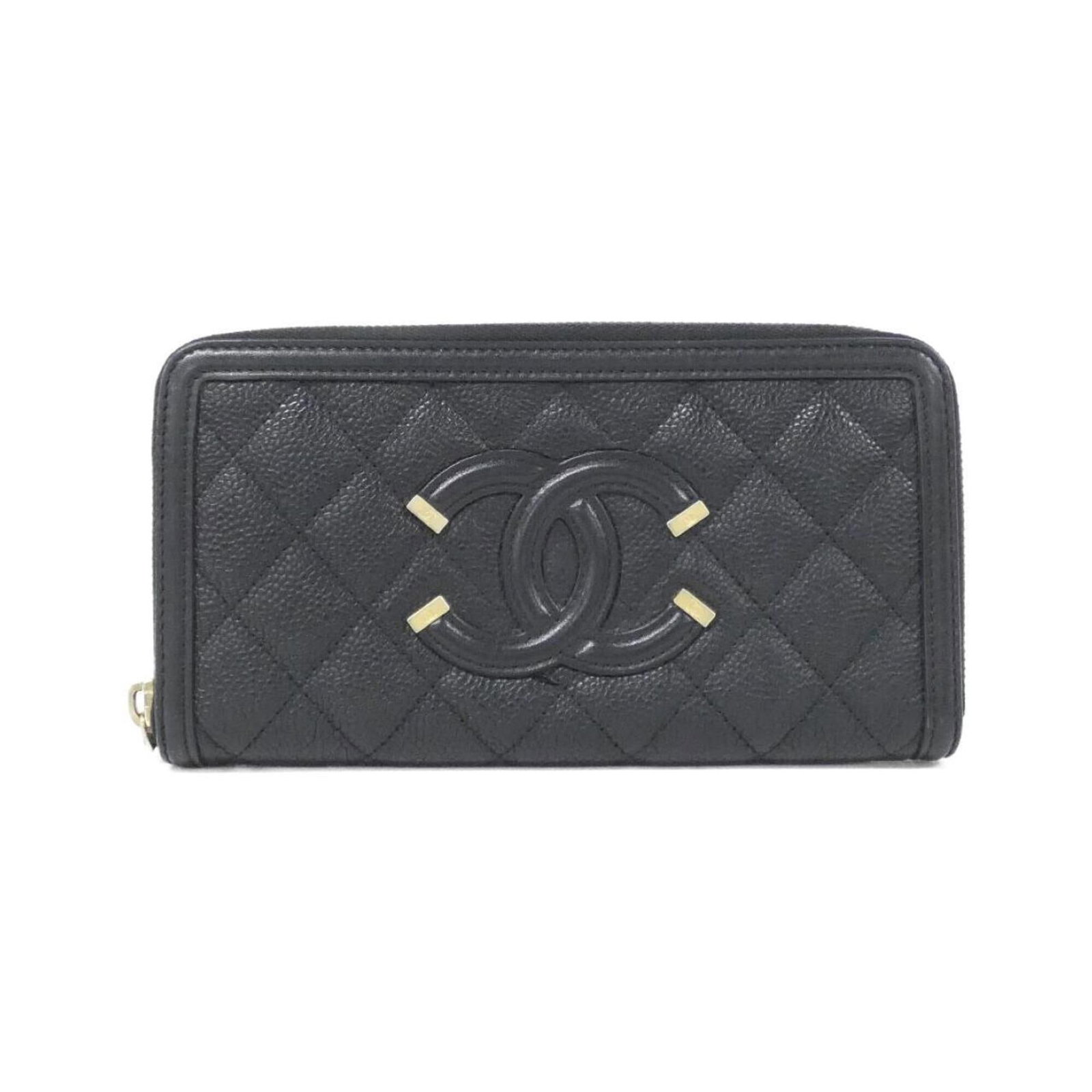 Chanel Long Wallet (Bi-Fold) Grained Calfskin: Chanel Long Wallet (Bi-Fold) Grained Calfskin The Chanel Long Wallet (Bi-Fold) Grained Calfskin is a sleek and sophisticated accessory, crafted from high-quality grained calfskin. Its classic bi-fold