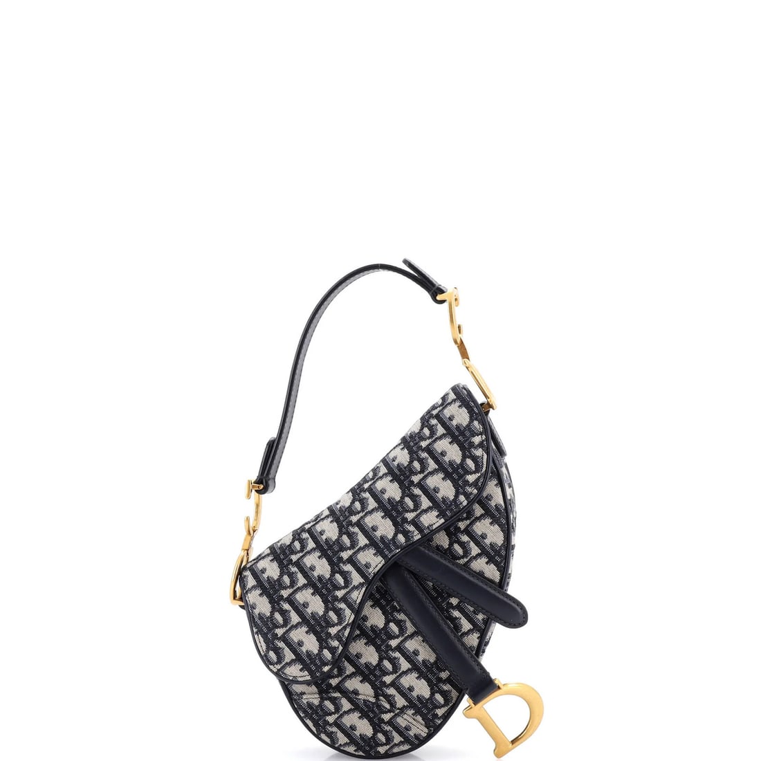 Canvas Oblique Christian Dior Saddle Mini: Canvas Oblique Christian Dior Saddle Mini Canvas Oblique Christian Dior Saddle Mini - A stylish and compact shoulder bag with a classic oblique design, featuring a canvas exterior in a vibrant blue