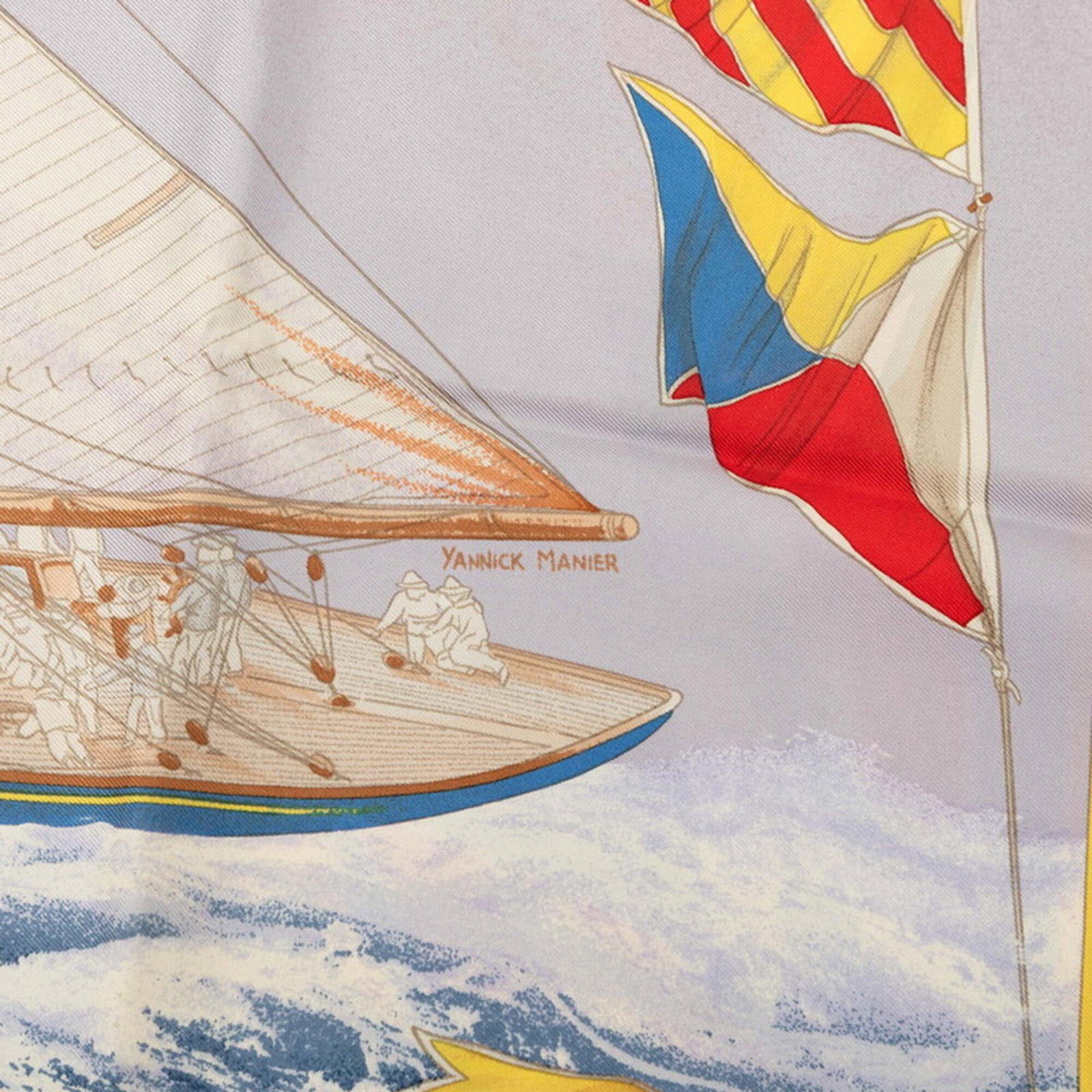 Silk Hermes Scarf - 4