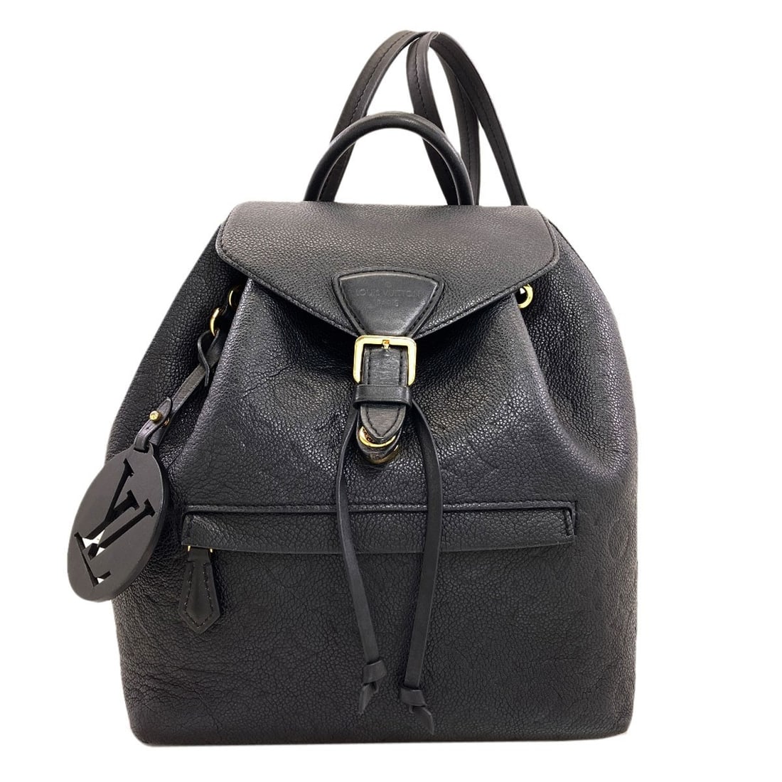 Backpack Empreinte Montsourispm Louis Vuitton M45205: Backpack Empreinte Montsourispm Louis Vuitton M45205 Black Empreinte Louis Vuitton M45205 Backpack. This iconic A* Daypack features a sleek black exterior with Empreinte material, making it a stylish